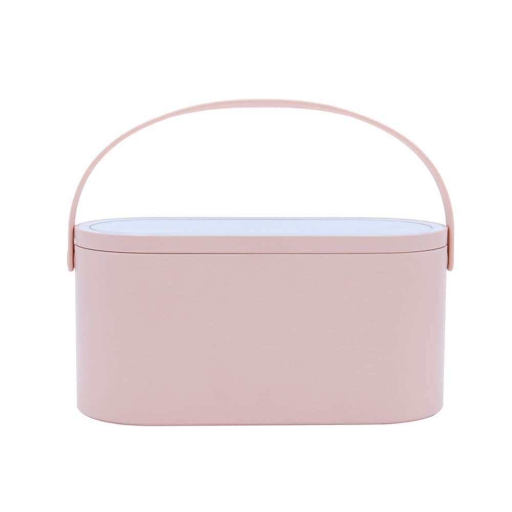 2025 Makeup Case with LED Lighted Mirror - Portable Cosmetic Organizer for Travel & Home Use, Multifunctional Storage Box for Makeup Brushes & Cosmetics | Perfect Gift for Women, Girls & Moms | Ideal for Bedroom Vanity, Traveling & On-the-Go Touch Ups