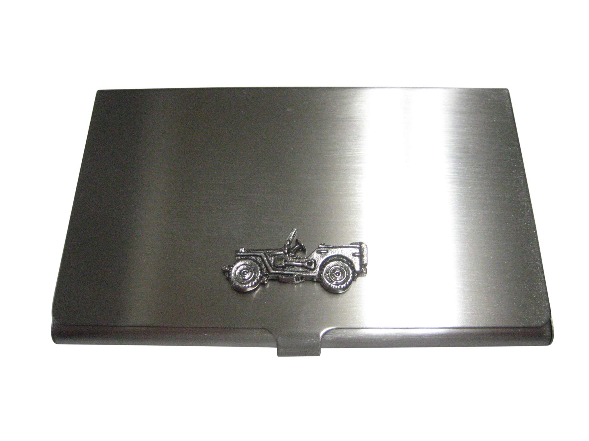 Silver-Plated Truck Car Business Card Holder - Elegant & Durable Metal Card Case for Professionals - Perfect for Office, Meetings, and Corporate Gifts
