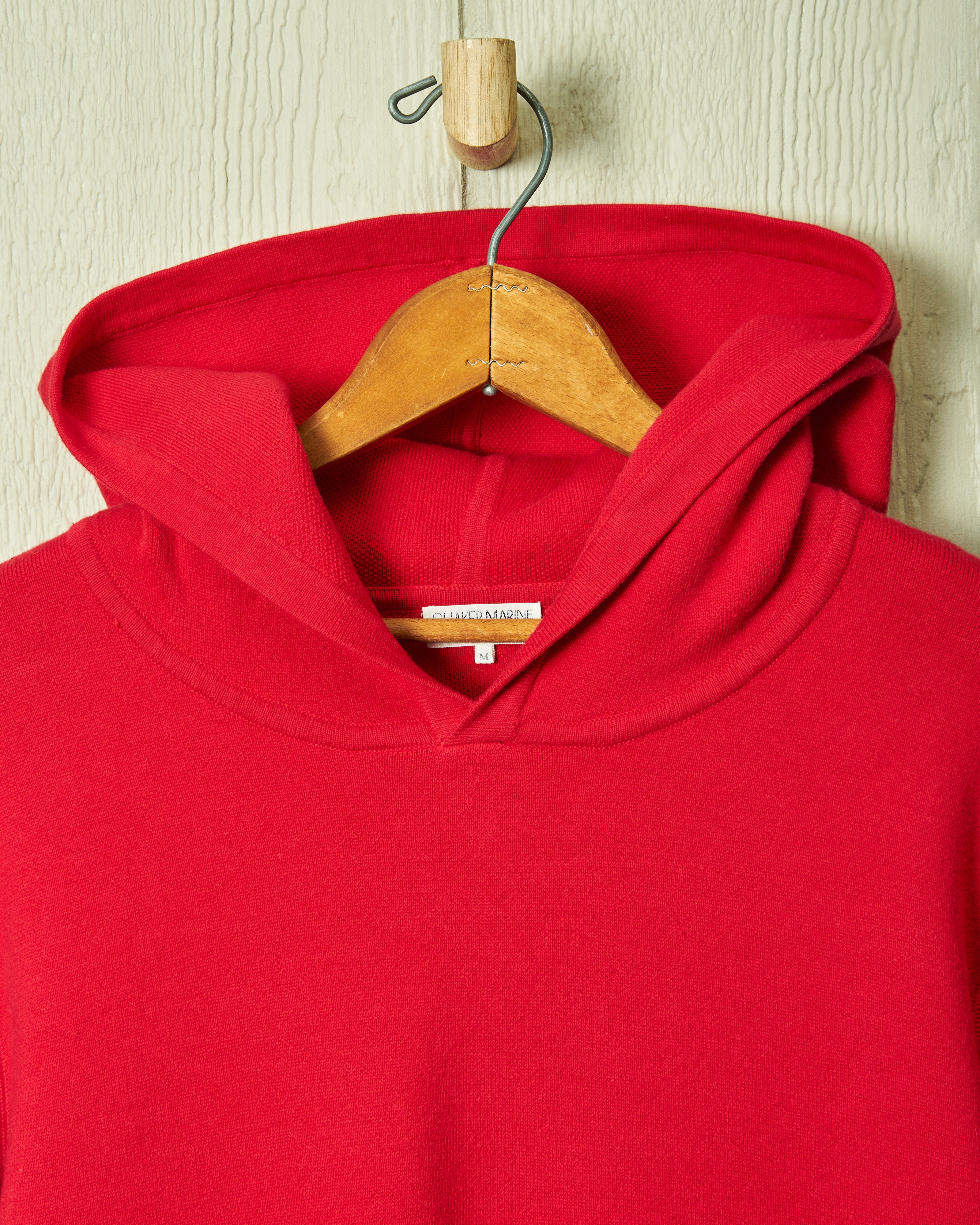 Premium Wharf Knit Hoodie in Crimson - Cozy Pullover Sweatshirt for Men & Women | Perfect for Fall, Winter & Outdoor Activities