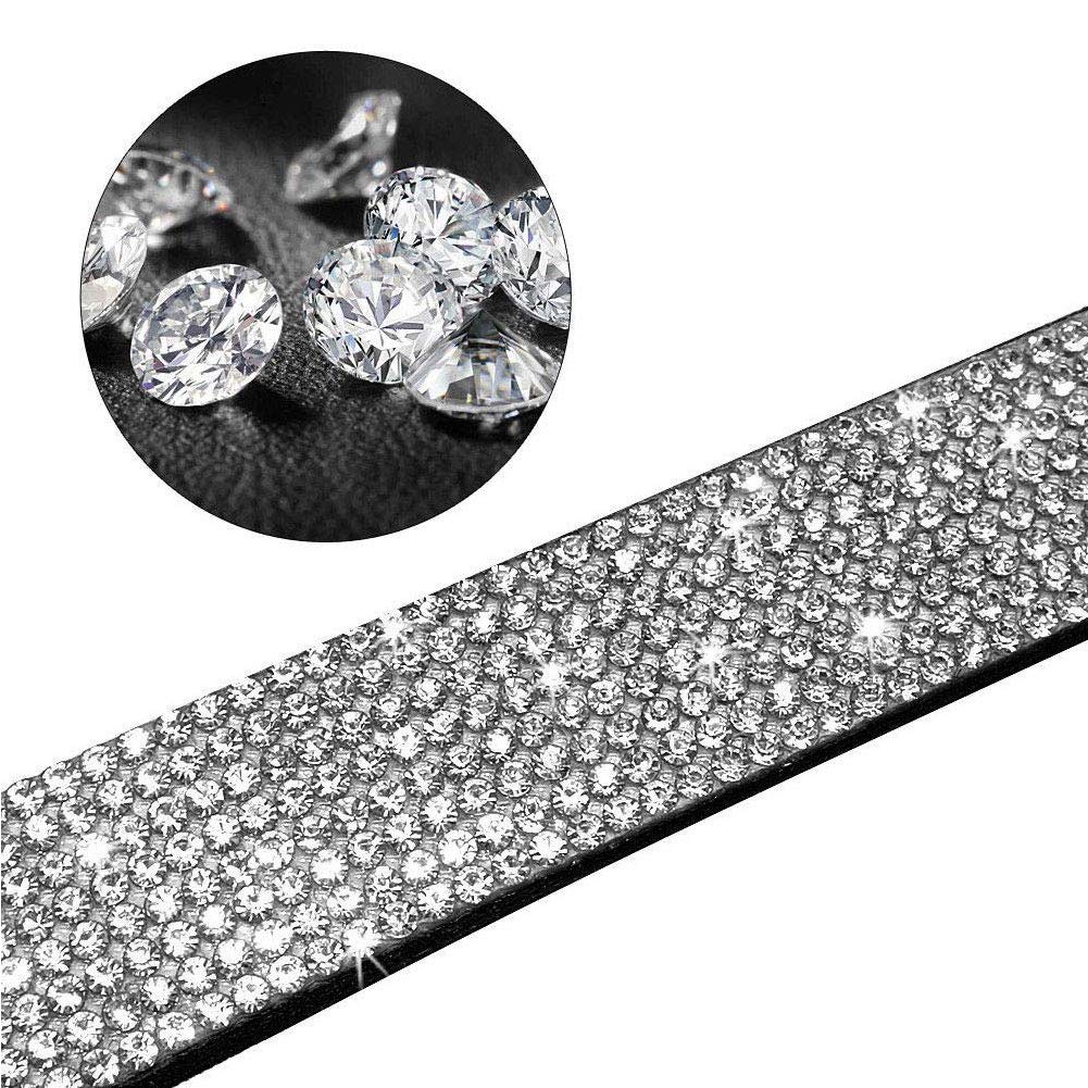 Sparkling Rhinestone Dog Collar & Leash Set - Crystal Diamond Pet Collar for Small & Medium Dogs - Cute Dazzling Pet Accessories for Puppies & Cats | Perfect for Birthday Gifts, Party Events & Daily Walks