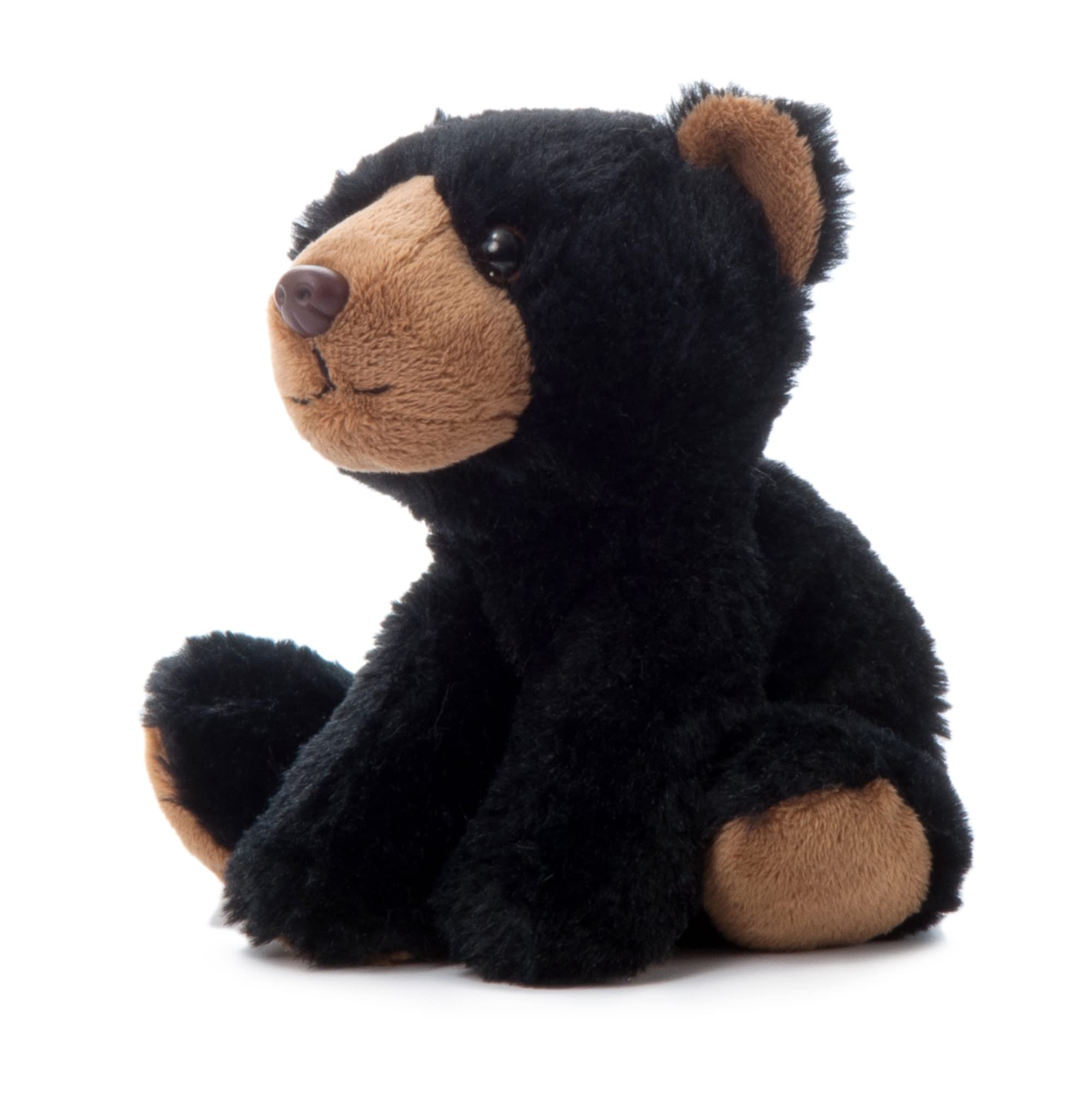 Wild Onez 9-Inch Black Bear Plush Toy - Soft Stuffed Animal for Kids, Perfect Gift for Birthdays & Holidays - Great for Cuddling, Nursery Decor, and Themed Petting Zoo Play