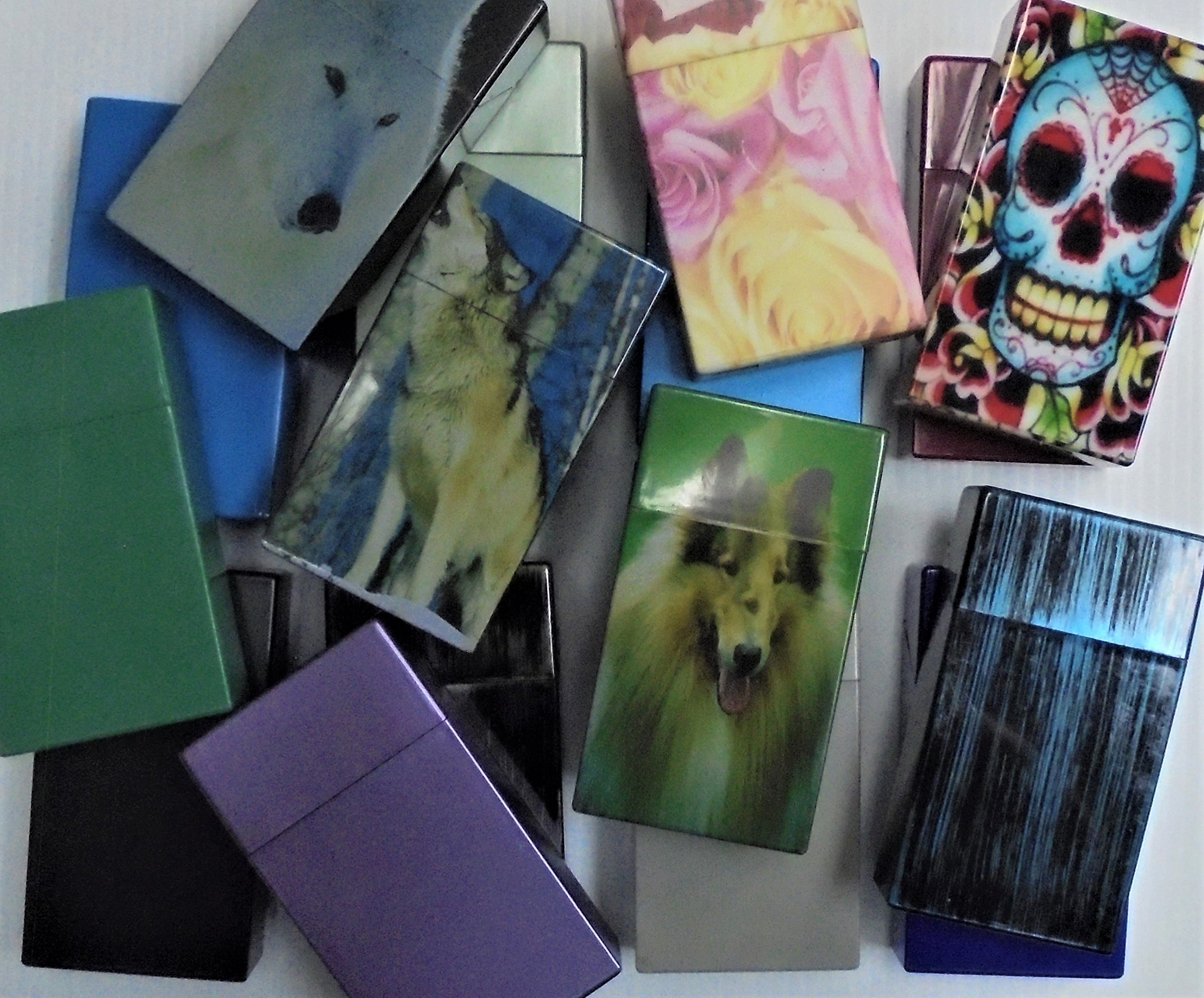 8 Eclipse Flip-top Cigarette Cases - Clear Plastic for 100's Size Cigarettes | Travel & Storage