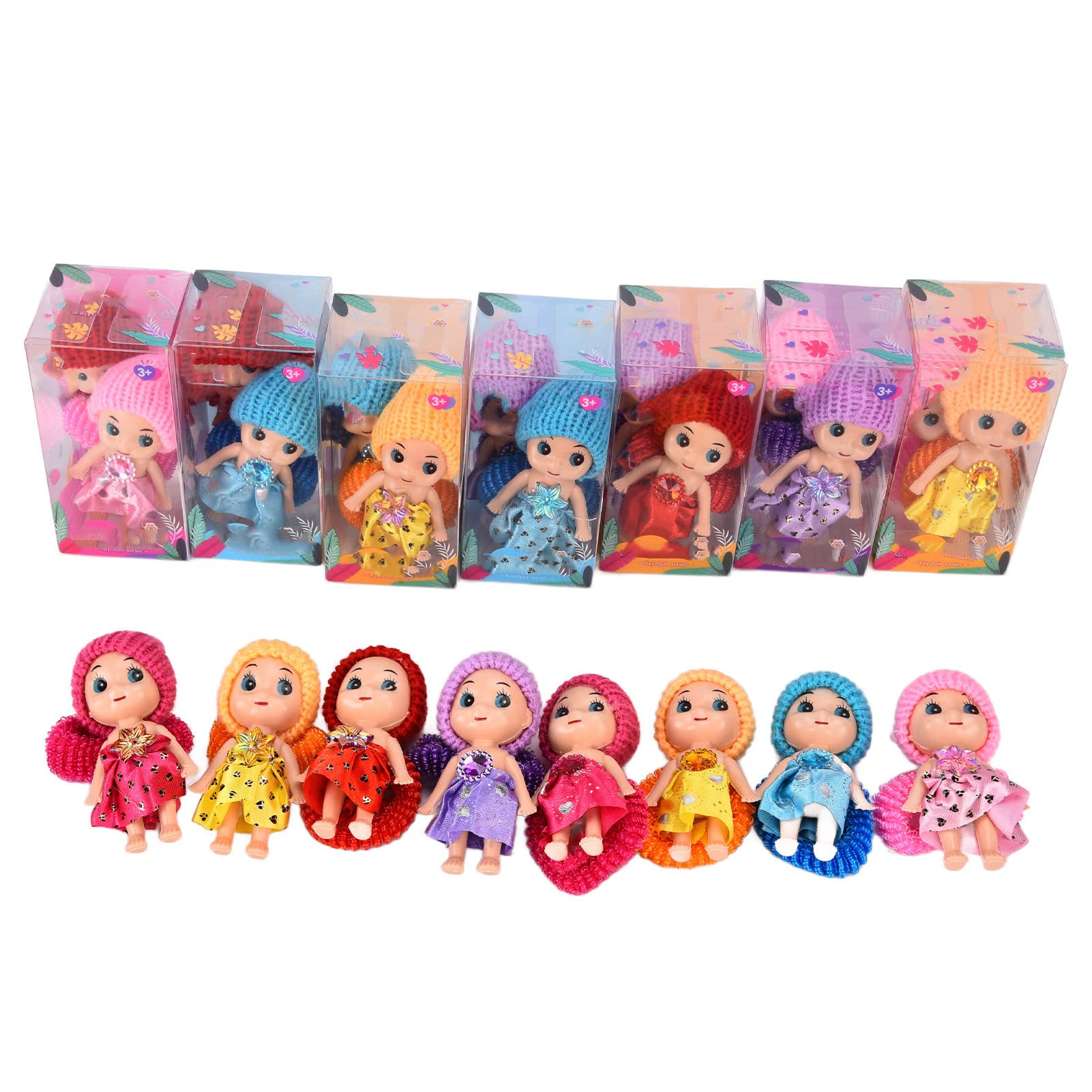 24Pcs Mini Girl Dolls - Safe Cute Toys for Kids 3+ for Playroom Decor