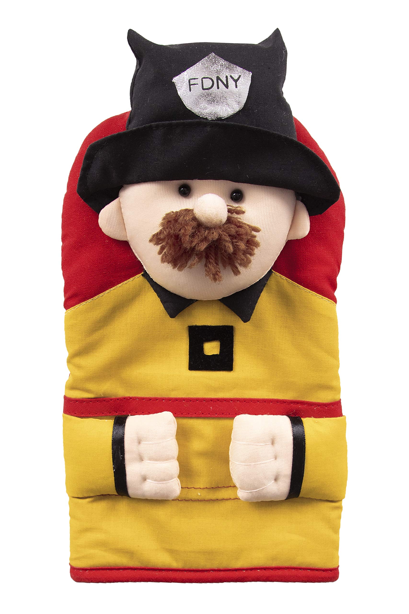 Ritz Kitchen Friends Novelty Cotton Oven Mitt - Fireman Design, Perfect Housewarming Gift, Kitchen Decoration, Ideal for Men, 6