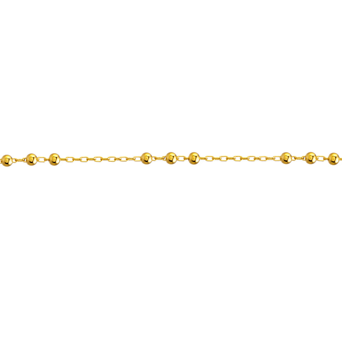Gold Beaded Chain Anklet for Women - Elegant Adjustable Ankle Bracelet for Summer, Beach, Boho Fashion & Casual Wear