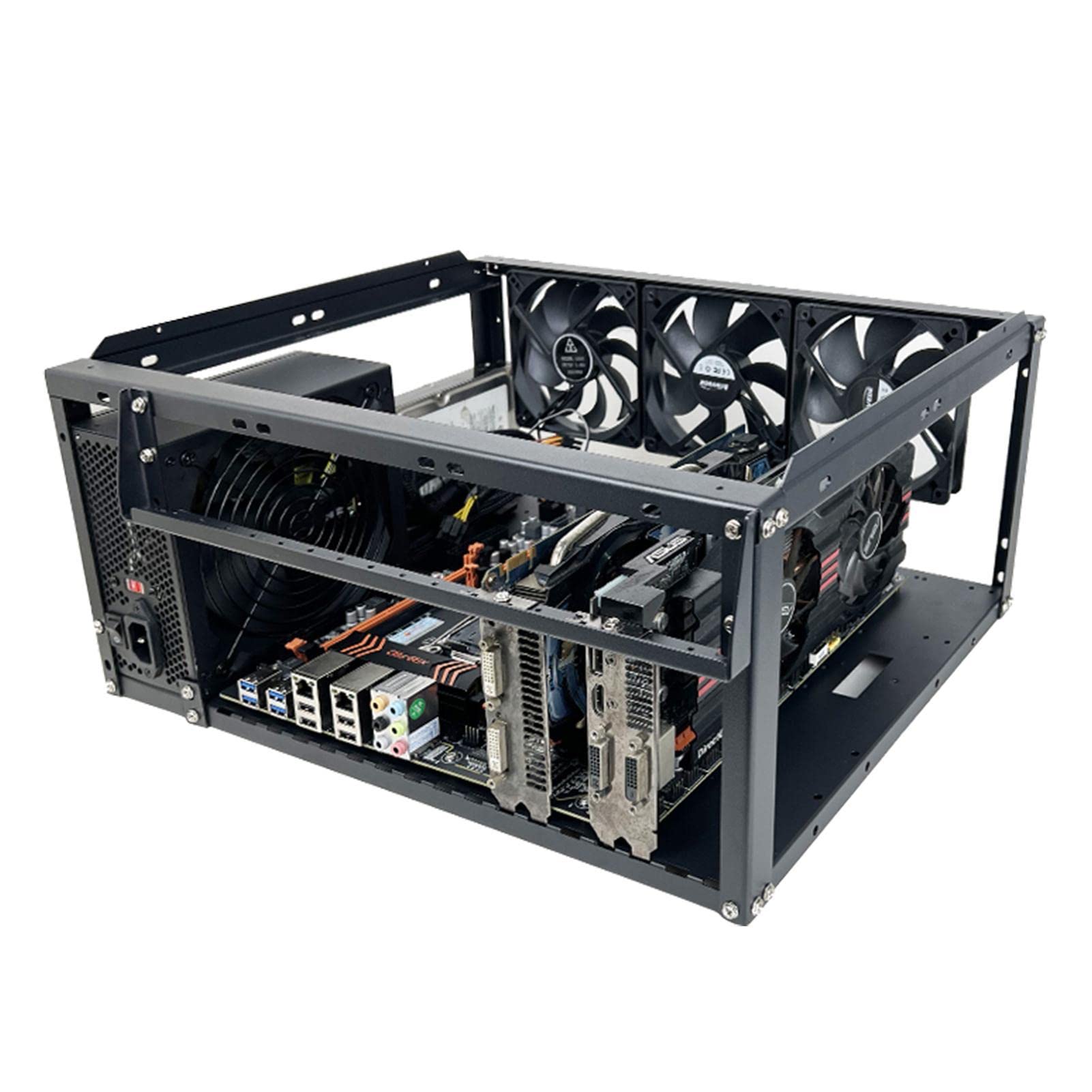 Compact PC Case - Mini ITX Computer Housing Case for Gaming & Office Desktops | Durable & Lightweight Chassis for Home & Workstation Use