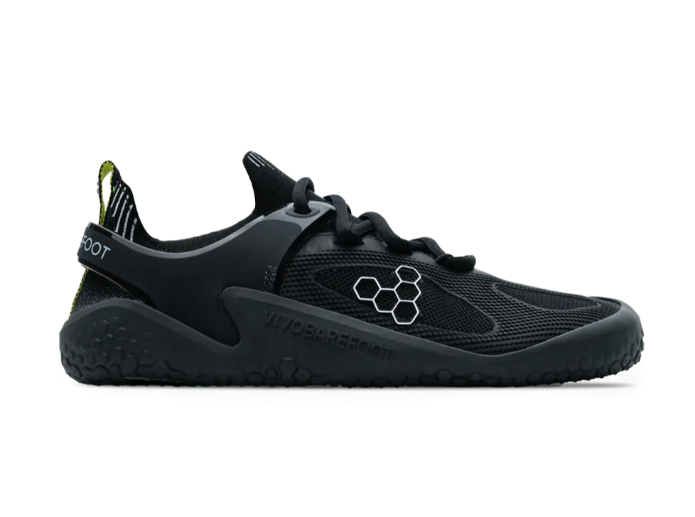 Vivobarefoot Motus Strength Men's Barefoot Shoes - Obsidian/Grey - Lightweight & Flexible for Cross Training, Gym & Outdoor Workouts