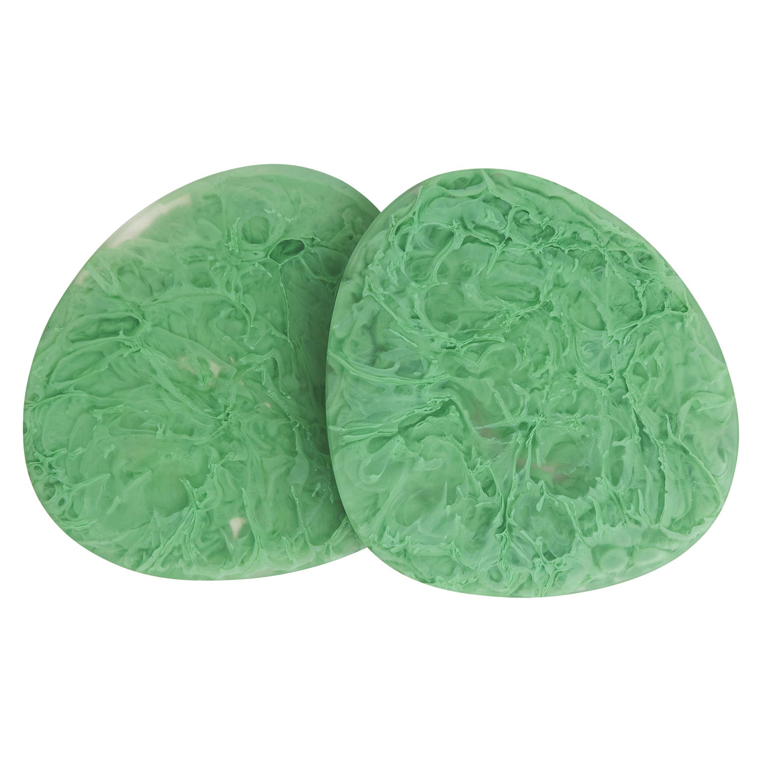 Fenella Coasters Set of 2 - Premium Emerald Green Drink Coasters for Coffee Tables & Home Decor - Perfect for Parties, Dining, and Everyday Use