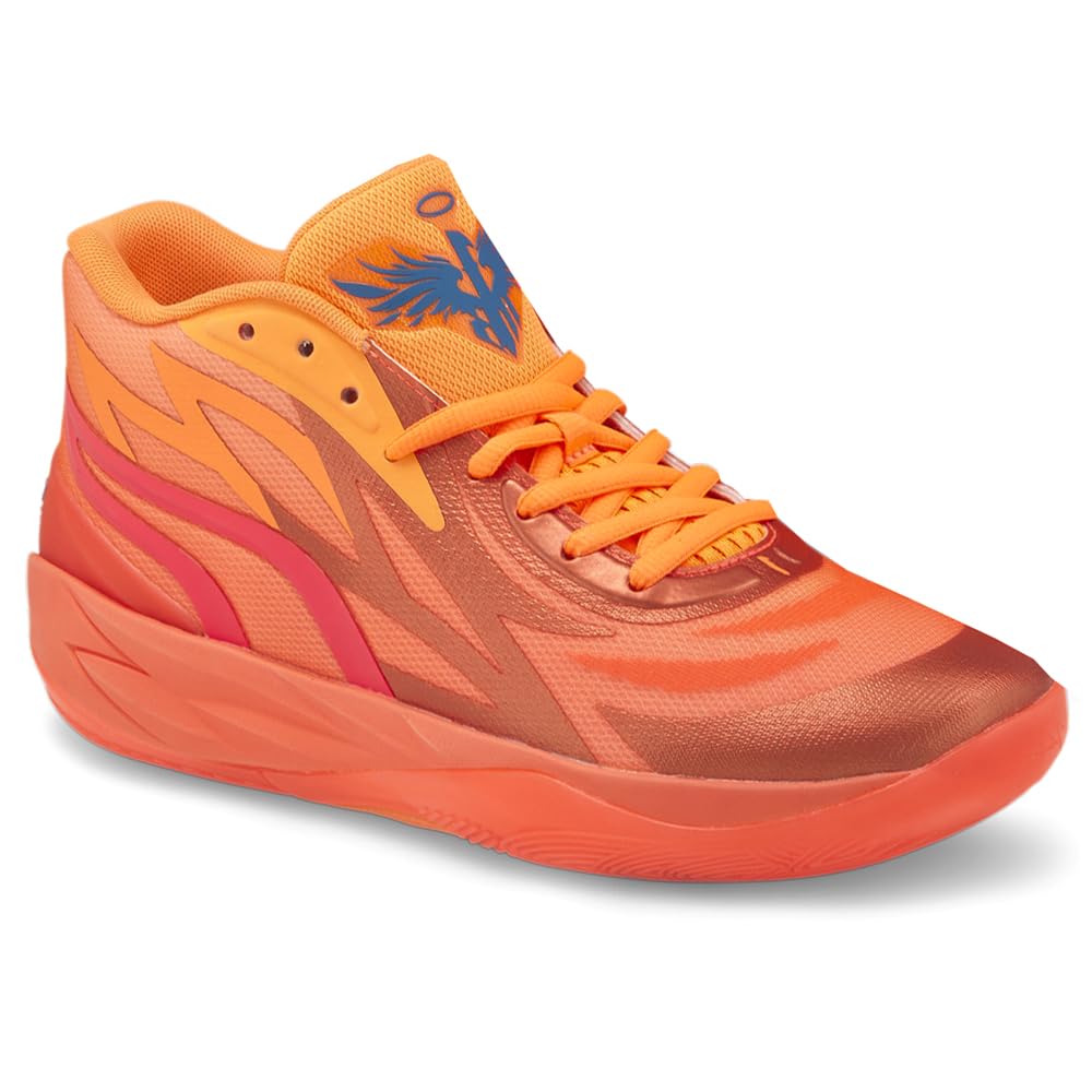 PUMA Men's Mb.02 X Supernova Basketball Shoes - Orange High-Performance Sneakers for Court Play & Streetwear Fashion