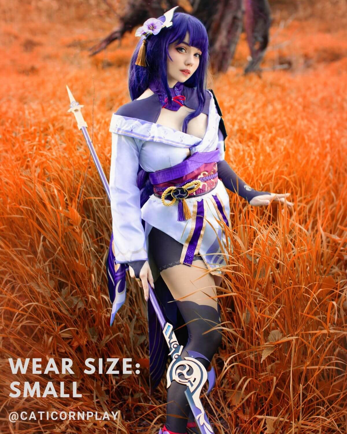 Raiden Shogun Cosplay Costume - Official Genshin Impact Baal Outfit for Women (XXL Size) | Anime Convention, Halloween Cosplay & Themed Party Costuming