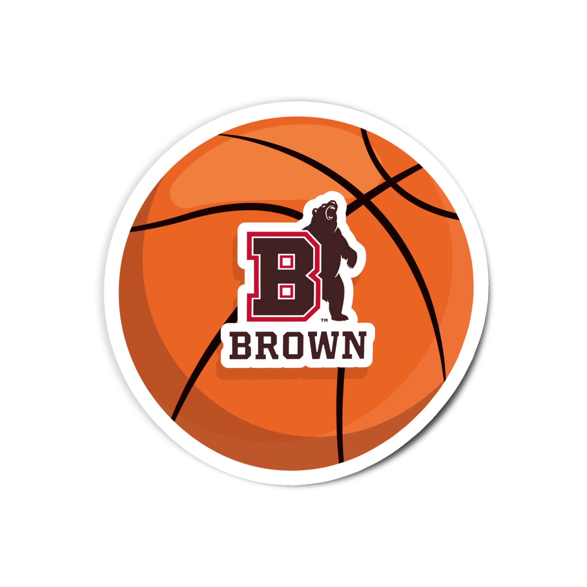Desert Cactus Brown University Vinyl Decal Sticker - Waterproof Laptop, Water Bottle & Car Decoration - Perfect for College Dorm, School Spirit & Basketball Fans