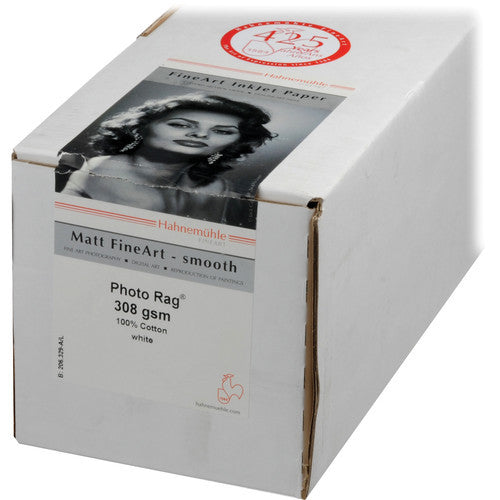 Hahnemuhle Photo Rag 308gsm Fine Art Paper Roll - 24 x 39 Inches, 3