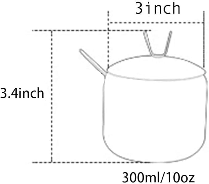 2-Piece Stainless Steel Sugar Bowl & Spice Jar Set with Lid & Spoon - Perfect for Kitchen, Coffee, Tea, Baking & Spice Storage Organization