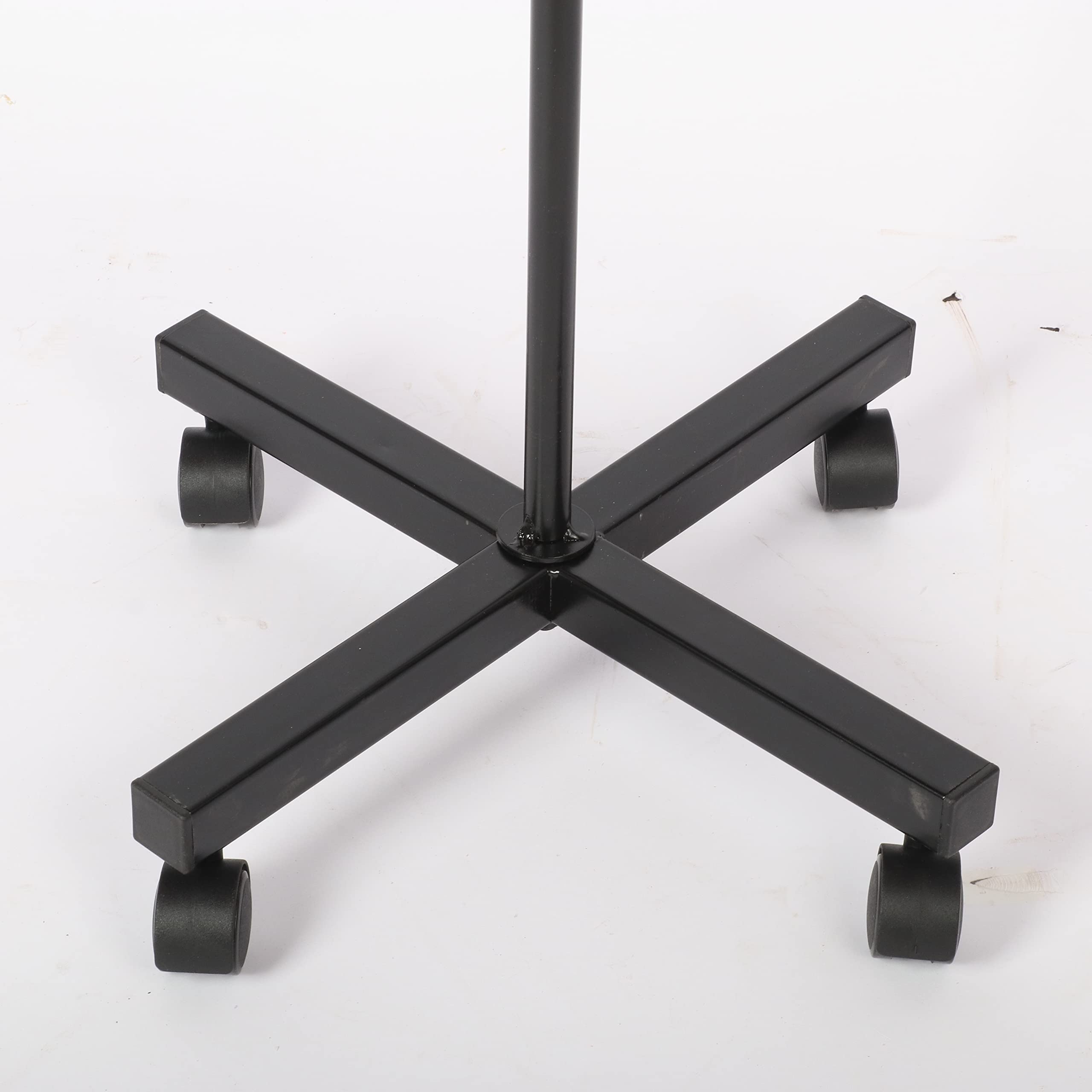 6-Tier Rotating Hat Display Rack with 30 Adjustable Hooks - Free Standing Metal Hat Hanger Stand with Wheels for Retail Stores, Wig Caps & Baseball Caps | Perfect for Hat Shops, Department Stores & Boutique Displays