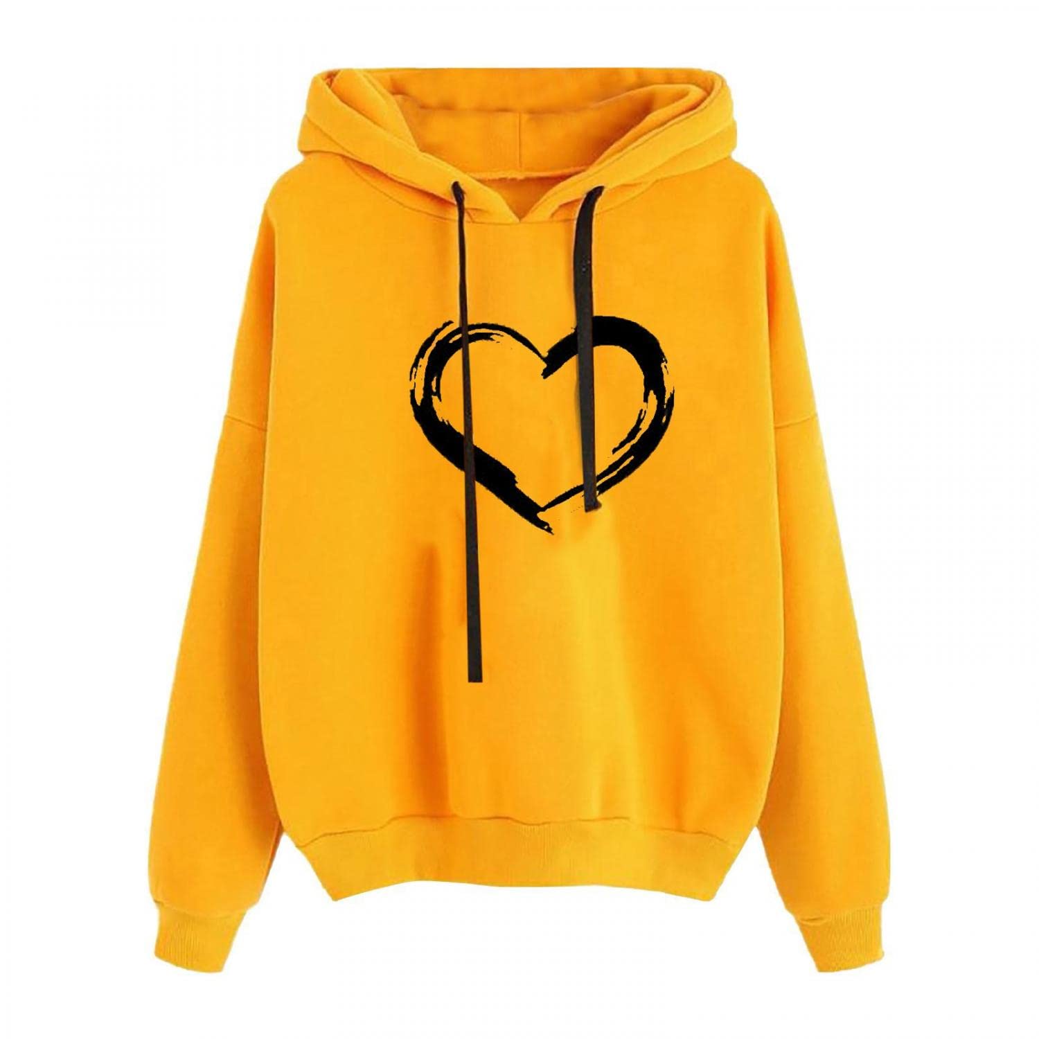 Women's Hoodies & Sweatshirts - Long Sleeve Pullover with Drawstring, Solid & Printed Styles | Perfect for Casual Wear, Workout & Outdoor Activities