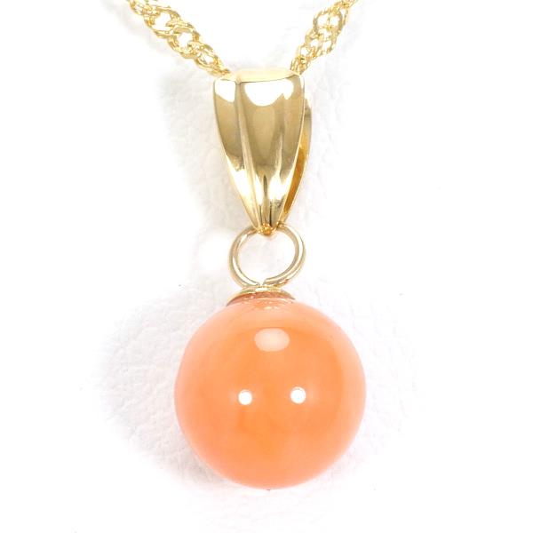 18K Yellow Gold Coral Necklace for Women - Elegant Handmade Jewelry Gift for Birthday, Anniversary & Valentine's Day | Perfect for Beach Weddings, Summer Parties & Special Occasions