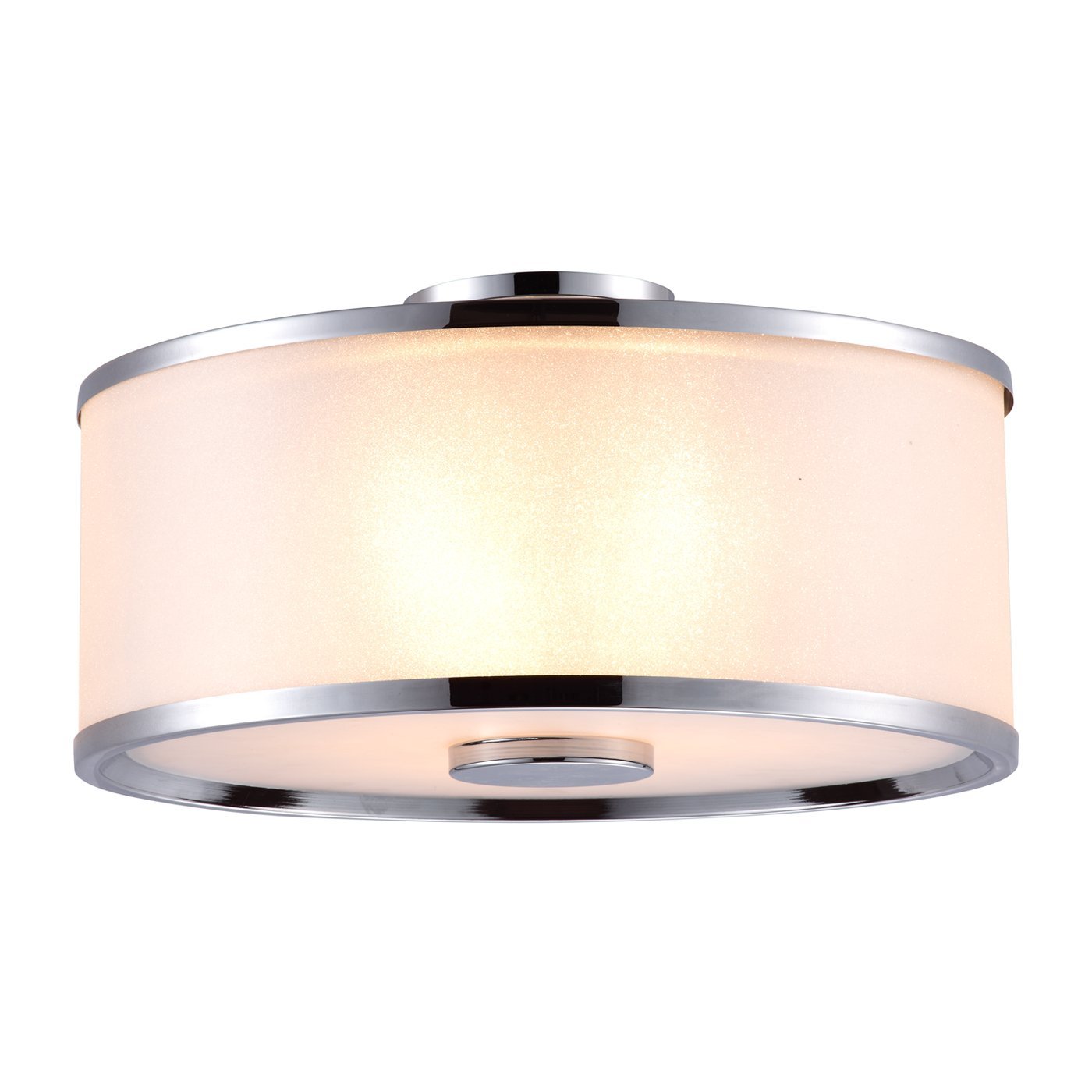 DVP5303CH-SD 3-Light Milan Semi Flush Mount Ceiling Fixture - Modern Crystal Chandelier for Bedroom, Dining Room & Hallway Lighting