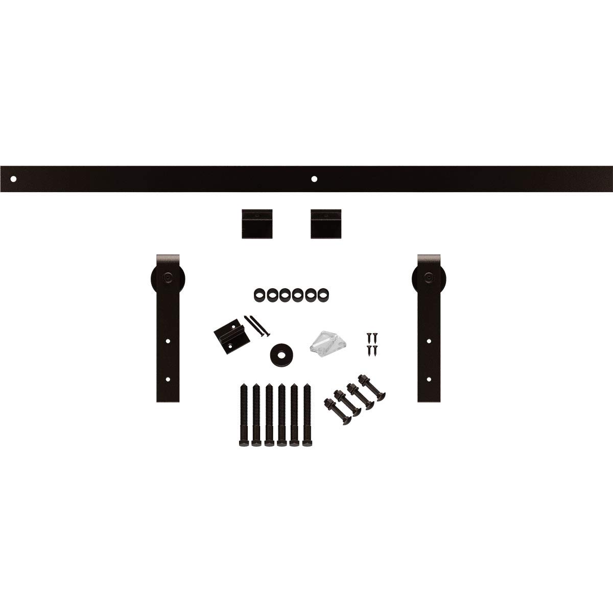 Premium J-Strap Barn Door Hardware Kit - 2 1/4