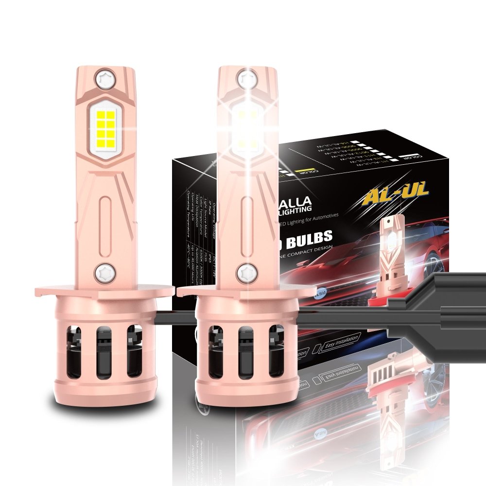 High-Performance AL UL LED Headlight Bulbs - High/Low Beam & Fog Lights for Cars, Trucks, SUVs - Bright White Light for Night Driving & Off-Road Adventures
