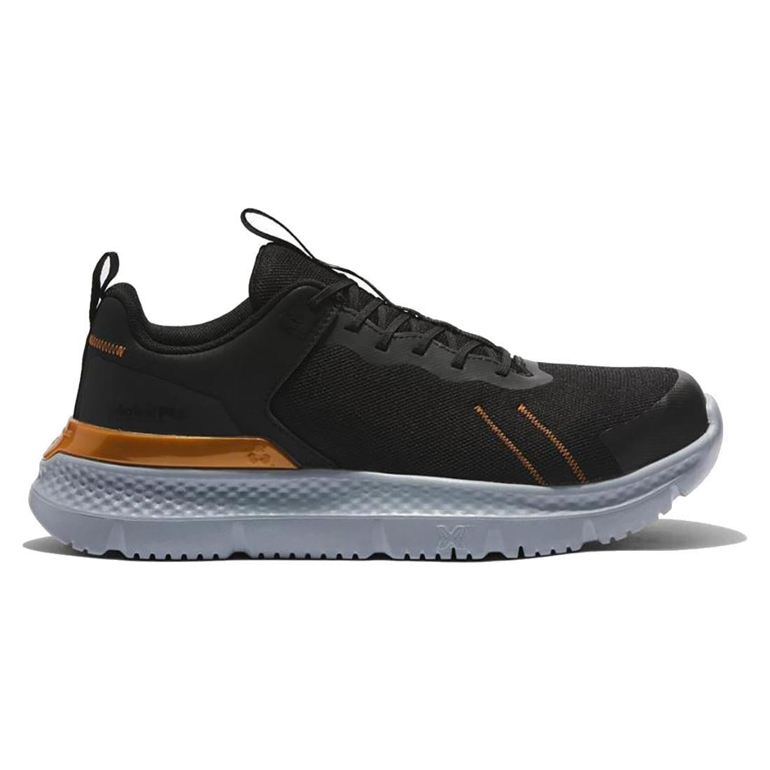 Setra Composite Toe Work Shoes for Men - Black & Grey Safety Boots with Slip Resistance | Ideal for Construction, Warehouse & Industrial Work