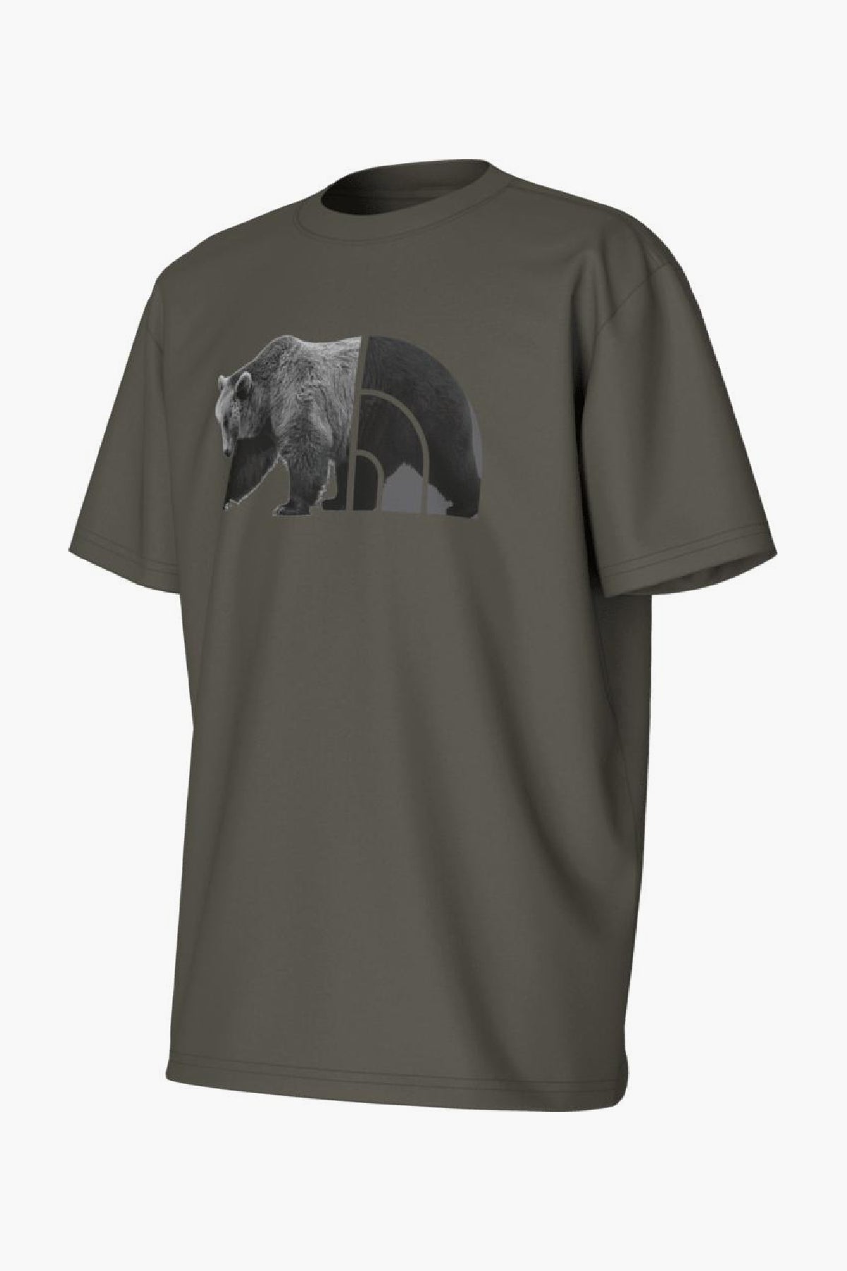 The North Face Bear Graphic Boys T-Shirt - Soft Cotton Short Sleeve Tee for Kids Outdoor Adventures & Casual Wear