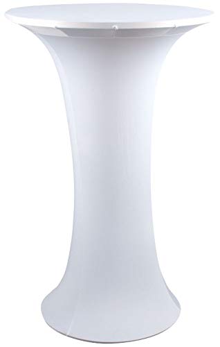 8-Piece Club Scene Highboy Table Set with White Scrim, Carry Bag, DJ Facade & 2 Totem Stands - Perfect for Nightclubs, Bars, and Event Venues