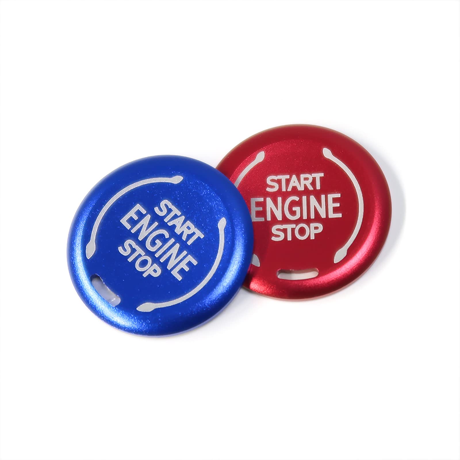 Chevrolet C8 Corvette 2020-2022 Alloy Engine Start Stop Button Overlay - Red & Blue Options | Premium Car Accessory for Enhanced Interior Styling & Customization