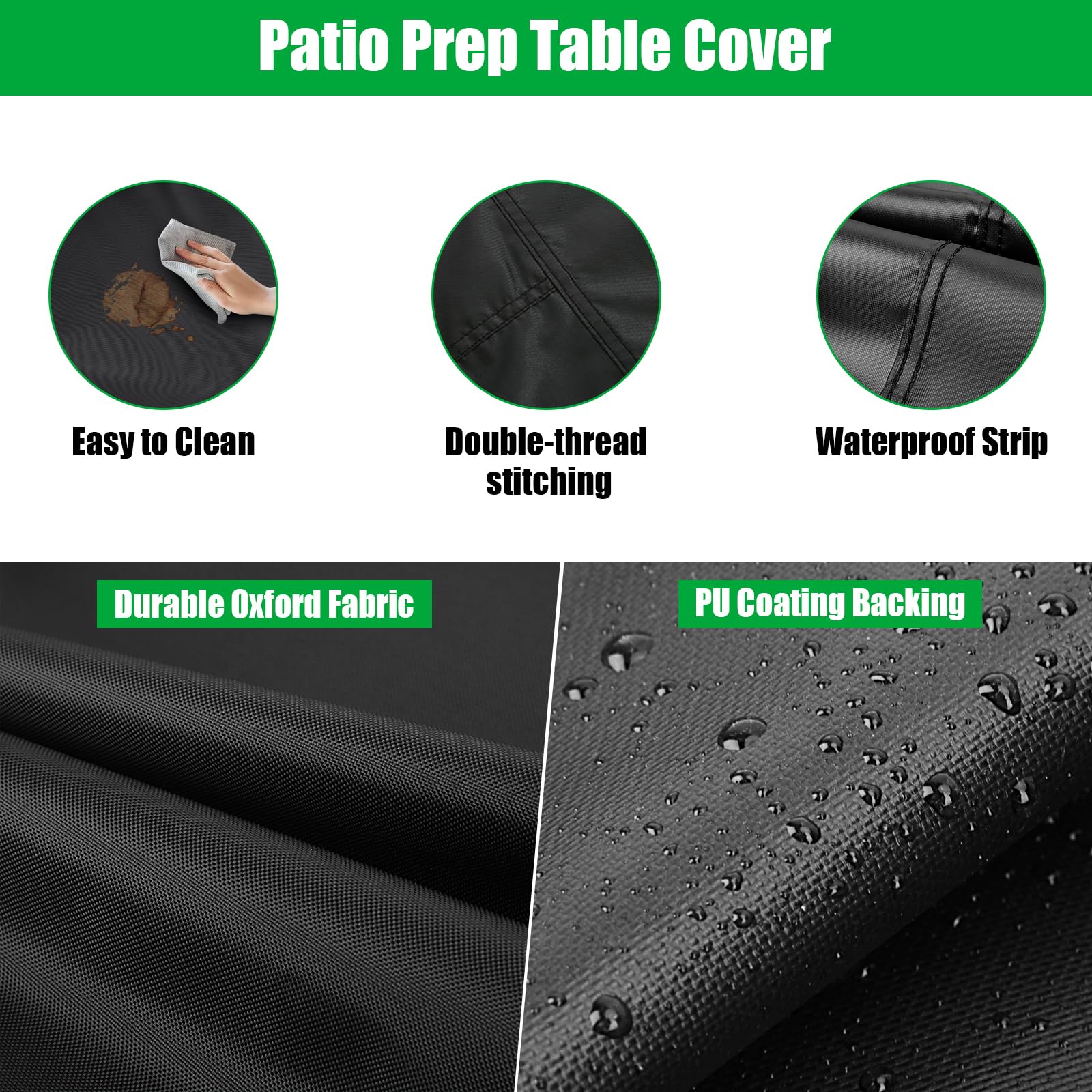 **Waterproof Stainless Steel Outdoor Prep Table Cover - 36 x 30 x 35 Inch for Grill Cart, Pizza Oven & Outdoor Kitchen - Durable Protection for Rain, Sun & Dust**    *(Perfect for BBQs, Patio Cooking, Camping & Backyard Entertaining)*