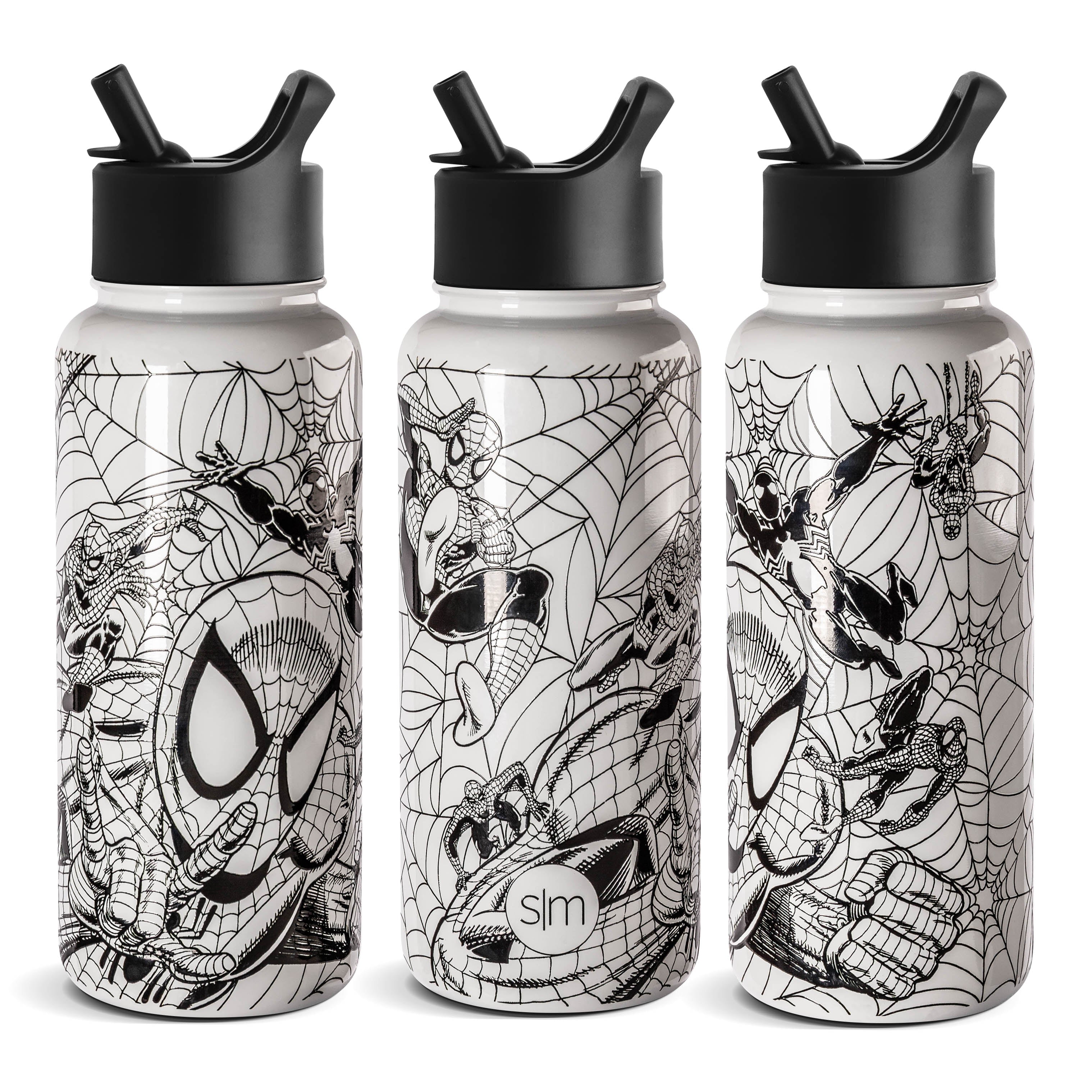 Marvel Summit Water Bottle - Insulated Stainless Steel Thermos for Hot & Cold Drinks - Perfect for Hiking, Gym & Outdoor Adventures