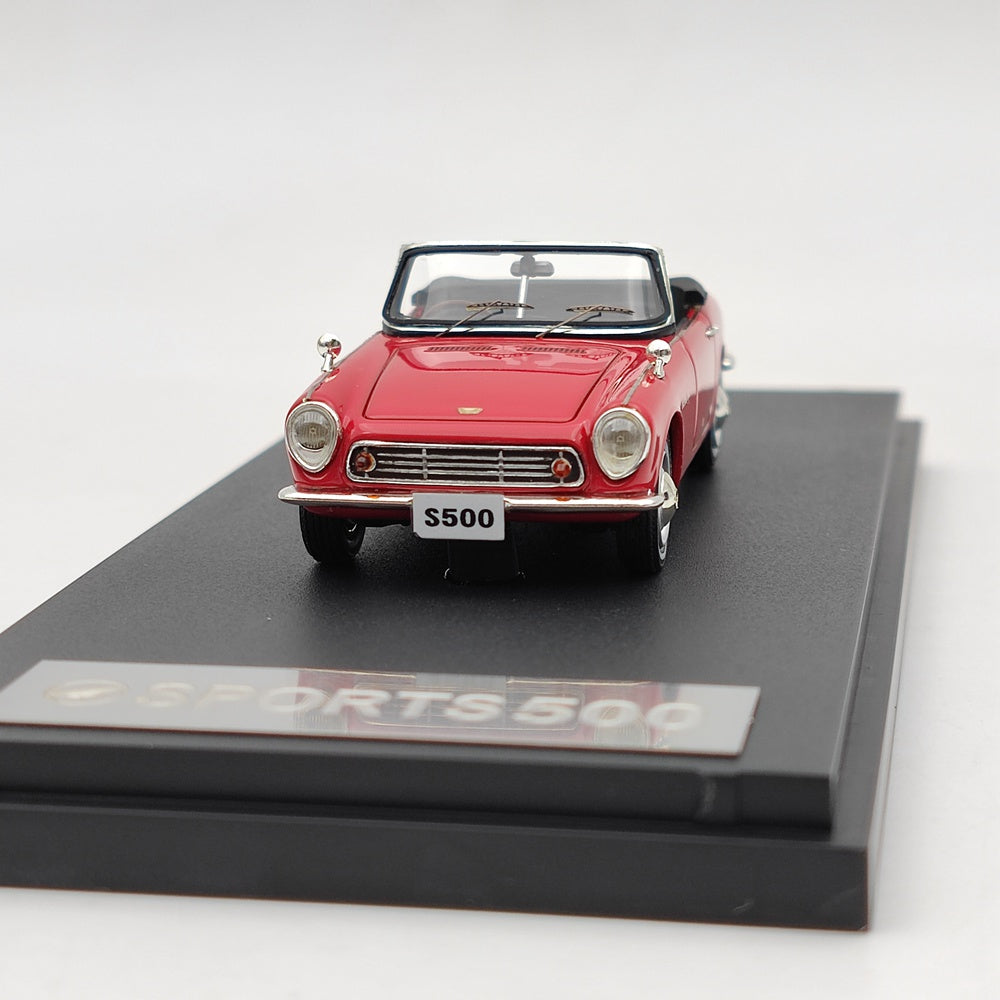 1:43 Scale Honda S500 AS280 Sport 500 Red Resin Model Car - Limited Edition Collectible - Perfect for Car Enthusiasts, Display Cases, and Gift Giving