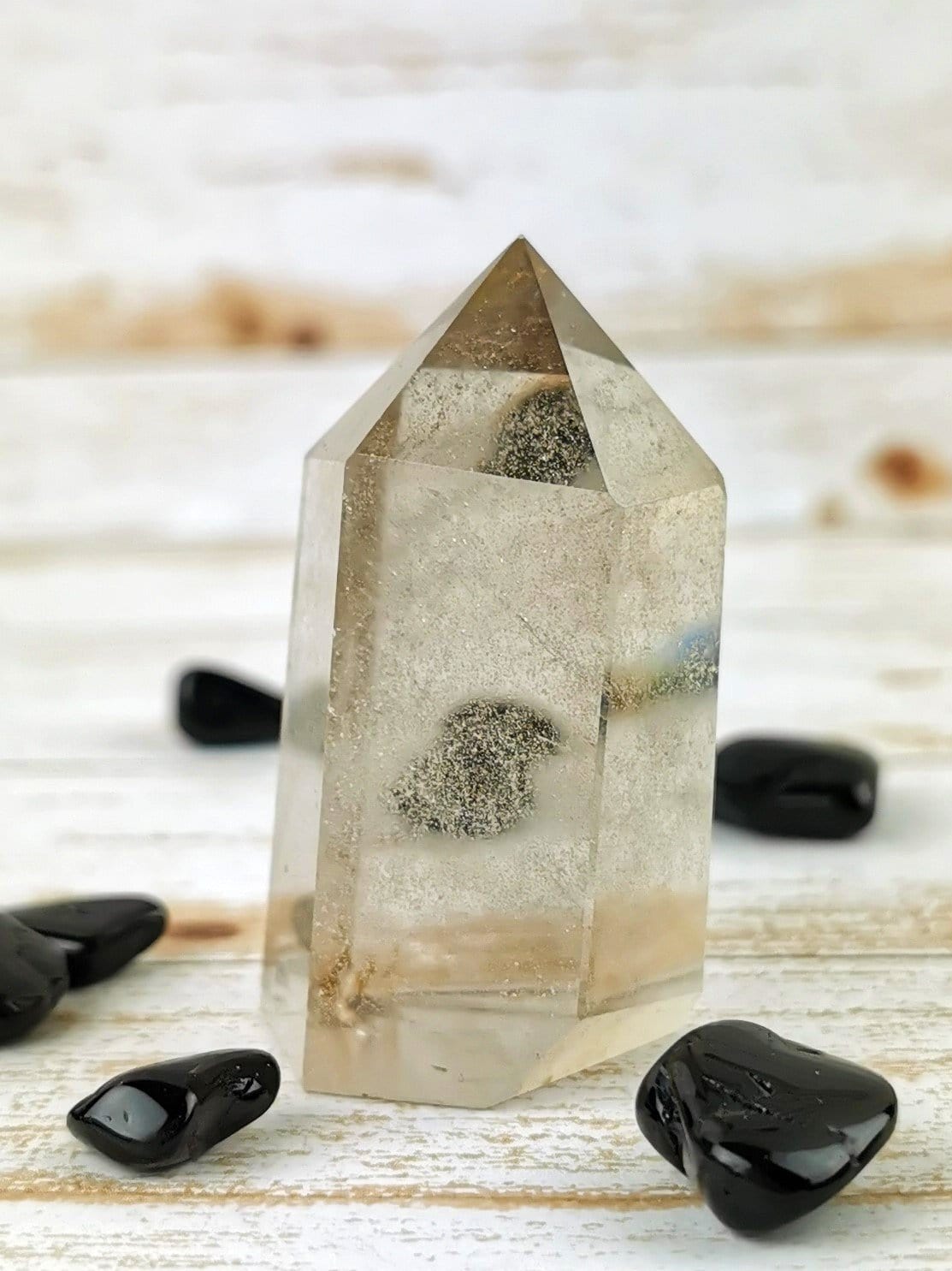 Natural Clear Smokey Quartz Crystal Towers - Healing Stones for Meditation, Reiki, and Home Decor | Perfect for Spiritual Healing, Chakra Balancing, and Positive Energy
