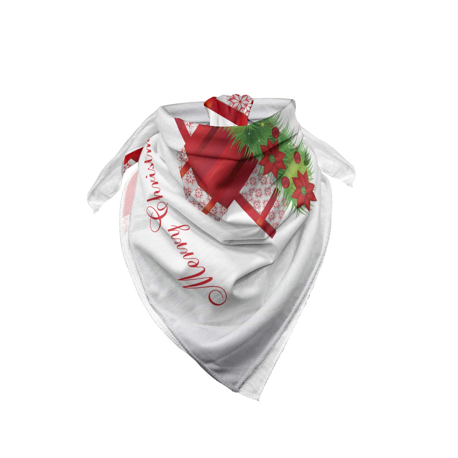 Ambesonne Christmas Bandana - Festive Holiday Head & Neck Scarf for Men & Women - Perfect for Christmas Parties, Gifts & Winter Accessories