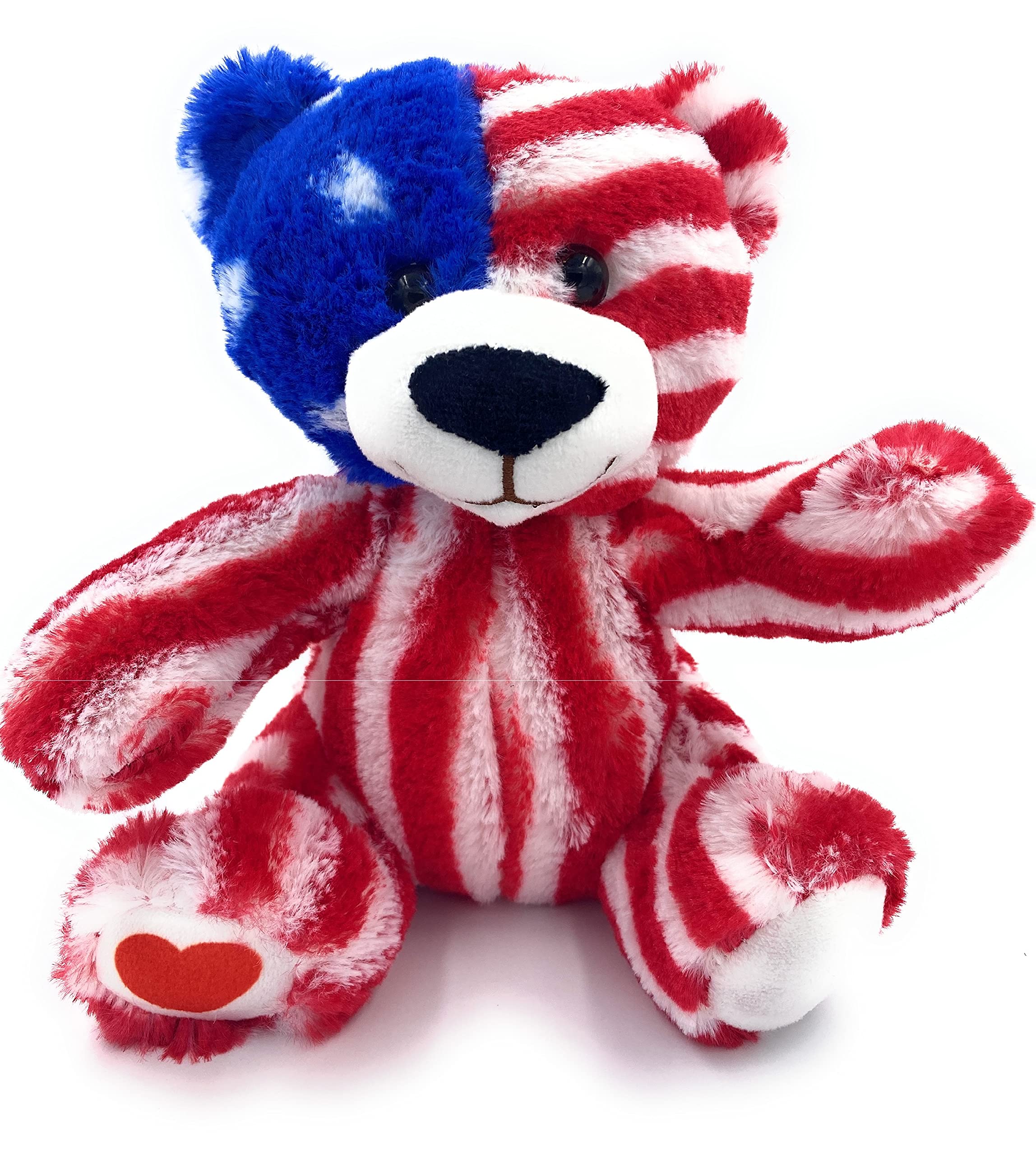 8 Inch USA Bear Plush Toy with American Flag - Cute Stuffed Animal Souvenir Gift for Kids | Perfect for Holidays, Birthdays & Patriotic Decor