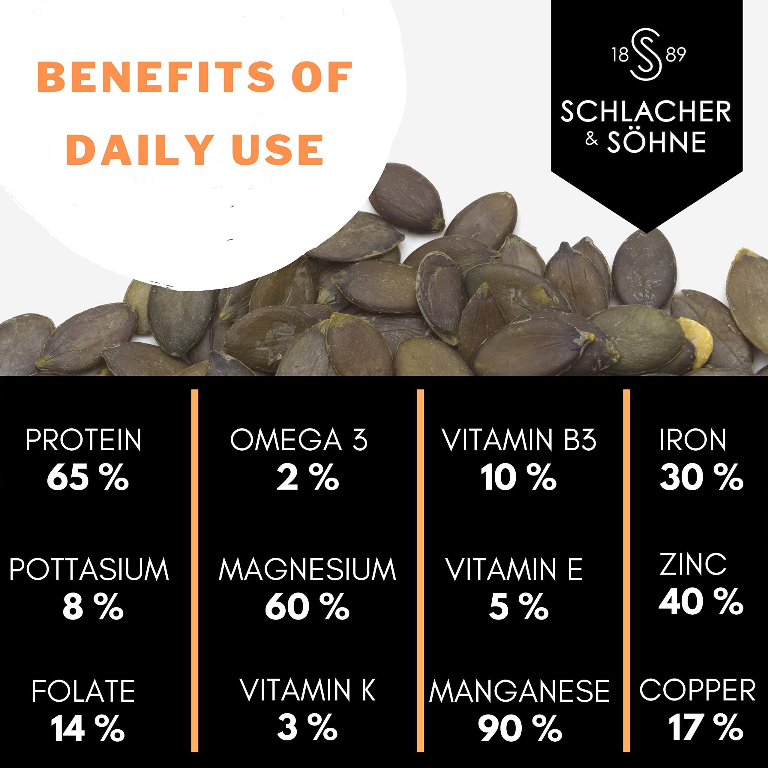 Schlacher & Söhne Organic Pumpkin Seed Protein Powder 17.6oz | 100% Pure Plant-Based Vegan Protein | Non-GMO, Gluten-Free, No Additives | Supports Immune System & Digestion | Made in Austria | Perfect for Smoothies, Baking & Post-Workout Recovery