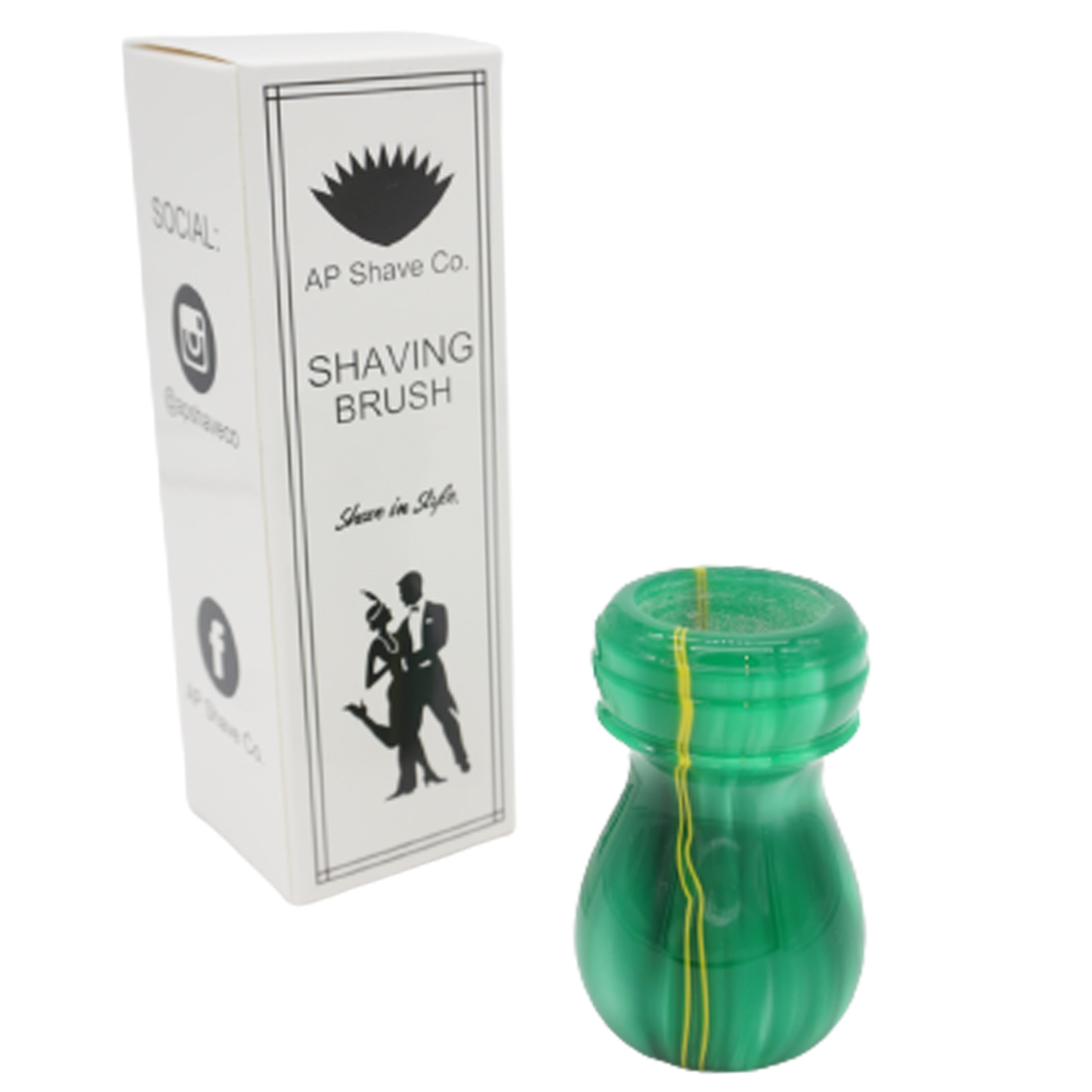 Premium Green Bay Handcrafted Shaving Brush Handle - Fits 24mm & 26mm Knots - Perfect for Wet Shaving & Grooming Gifts - Durable Wooden Handle for Men's Shaving Routine