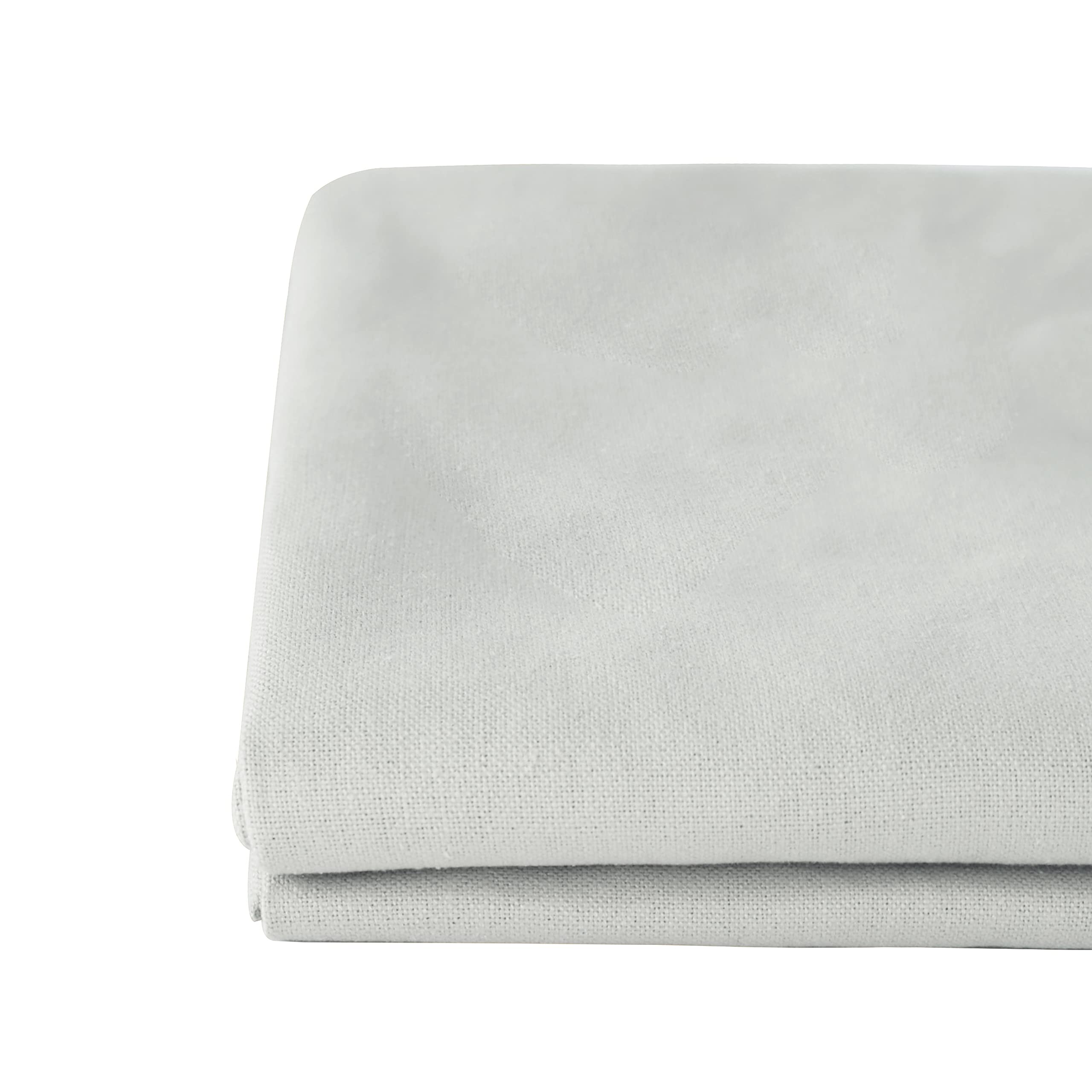 WOWMAX Triangular Pillow Cover - 71 Inch Large Linen Blend Bolster Case for Reading, Headboard & Backrest Support (Grey-Beige) | Perfect for Bed, Sofa & Home Office Comfort