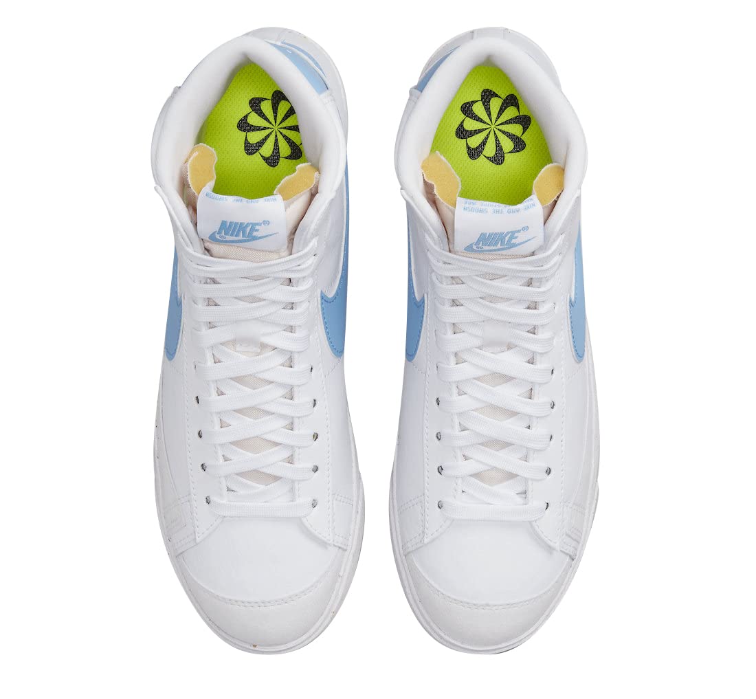 Nike Blazer Mid 77 Next Nature Women's Sneakers in University Blue - Size 7 | Eco-Friendly Basketball Shoes for Women | Perfect for Casual Wear, Street Style & Gym Workouts