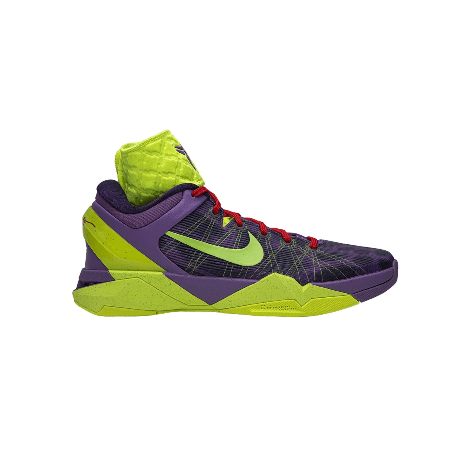 Nike Kobe 7 Supreme Basketball Shoes - Xmas Violet Pop Volt Ink Action Red - High-Performance Court Sneakers for Men's Basketball Games & Streetwear Fashion