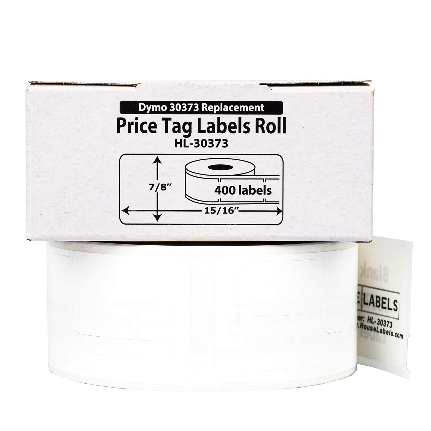 HOUSELABELS Compatible DYMO 30373 Retail Labels (7/8