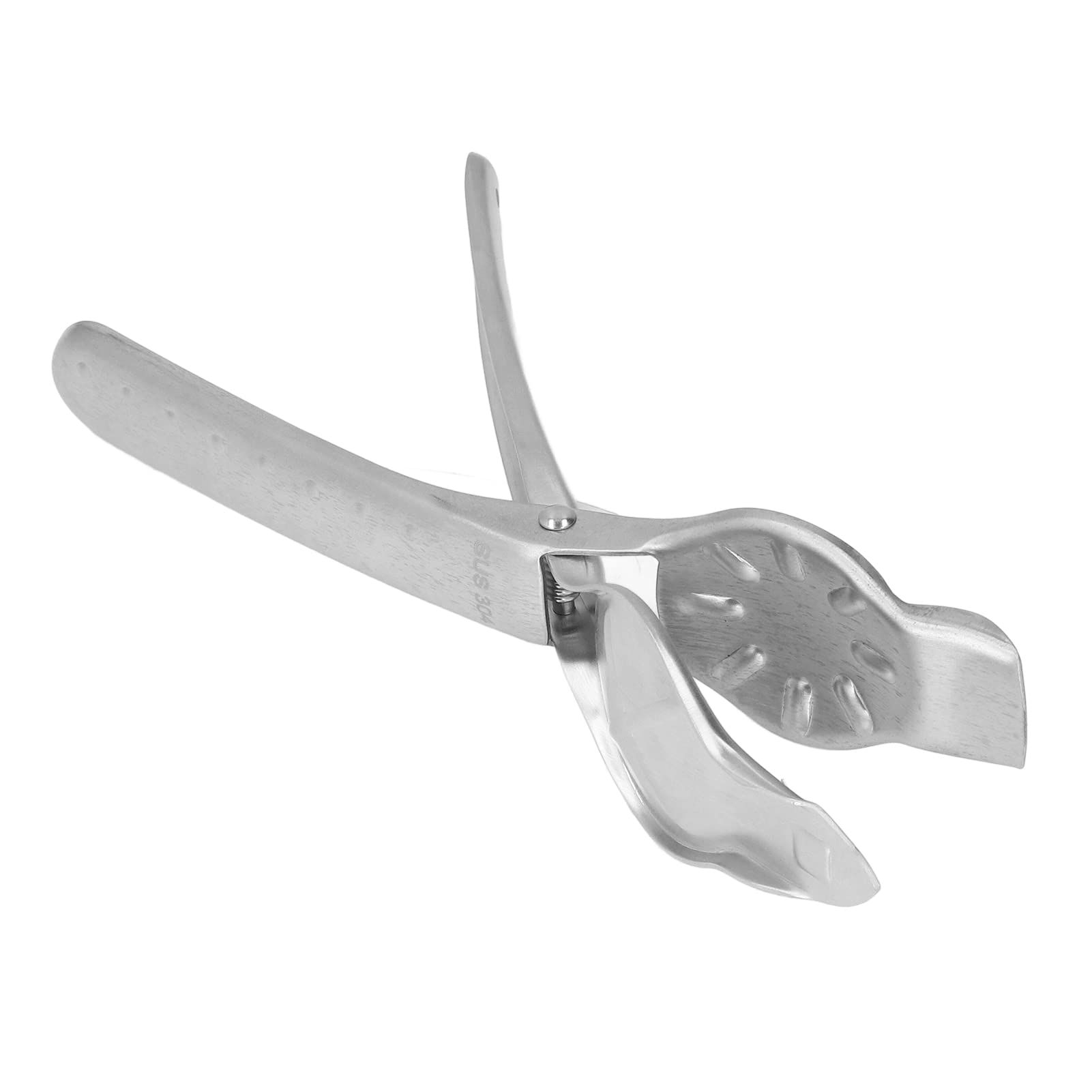 Premium Silver Walnut Opener with Sharp Stainless Steel Blade - Durable Chestnut Clip for Kitchen - Perfect for Cracking Nuts, Shellfish & Hard Shells at Home or Camping
