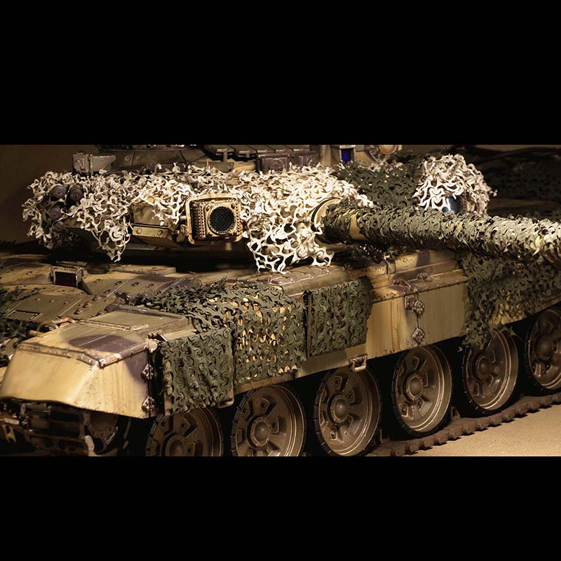 1/16 Scale Henglong RC Tank Camouflage Net - Compatible with M26 Pershing, Tiger I & Bulldog Models (3838/3839) | DIY Hobby Accessory for Realistic Military Simulation & Outdoor Play