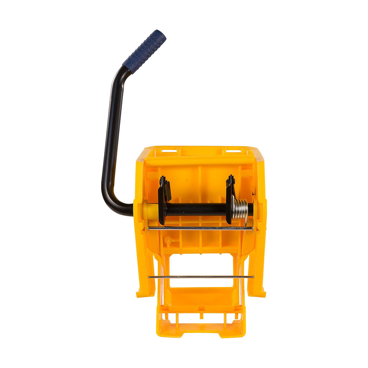 Carlisle 36908W04 Side Press Mop Wringer Bucket with Yellow Handle - Heavy Duty Cleaning Tool for Floors, Garages & Commercial Spaces
