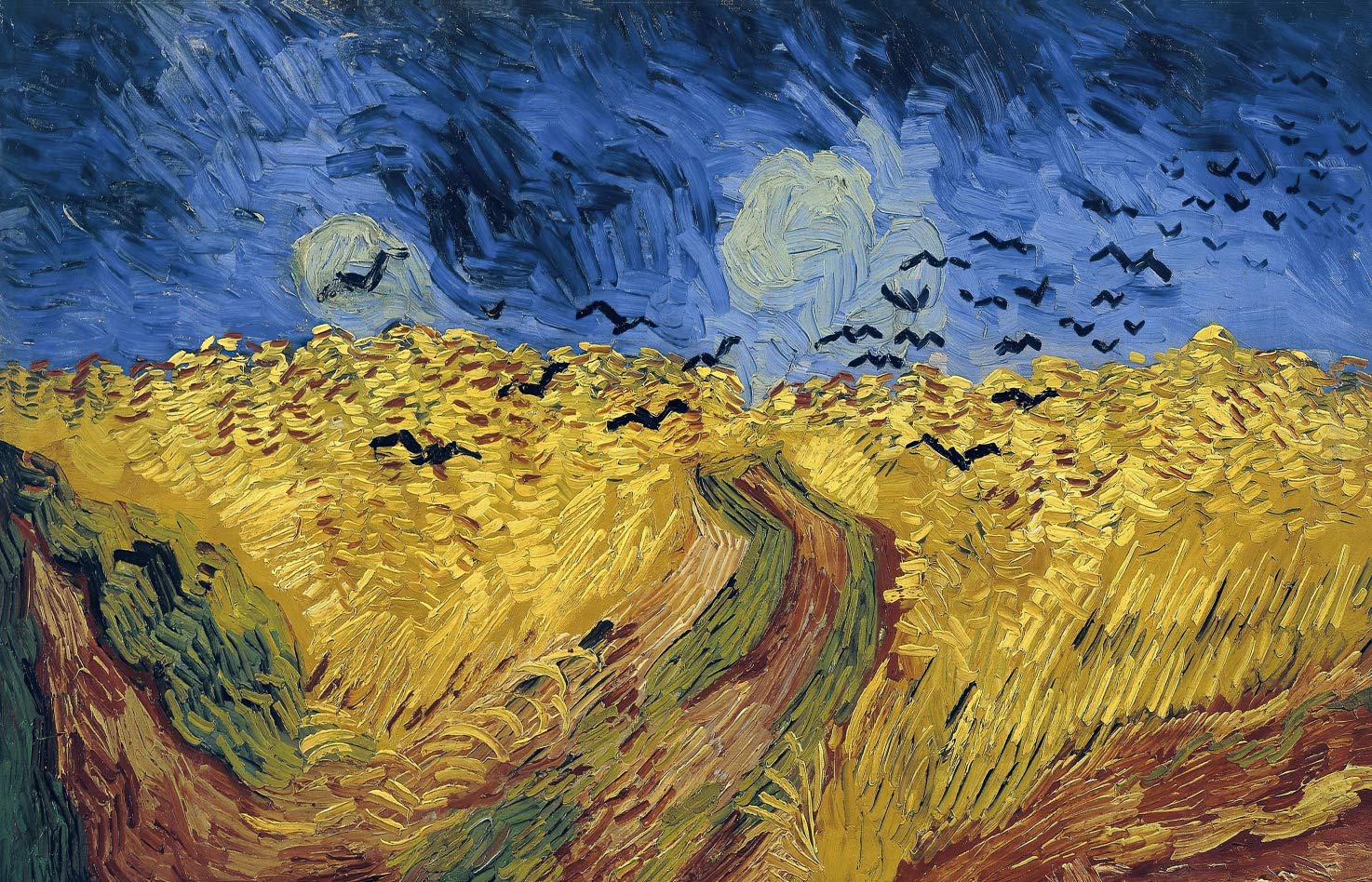 1000 Piece Jigsaw Puzzle - Van Gogh Wheat Field with Crows - Famous Art Painting Puzzle for Adults & Teens - High Quality Floor Puzzle for Family Game Night & Stress Relief