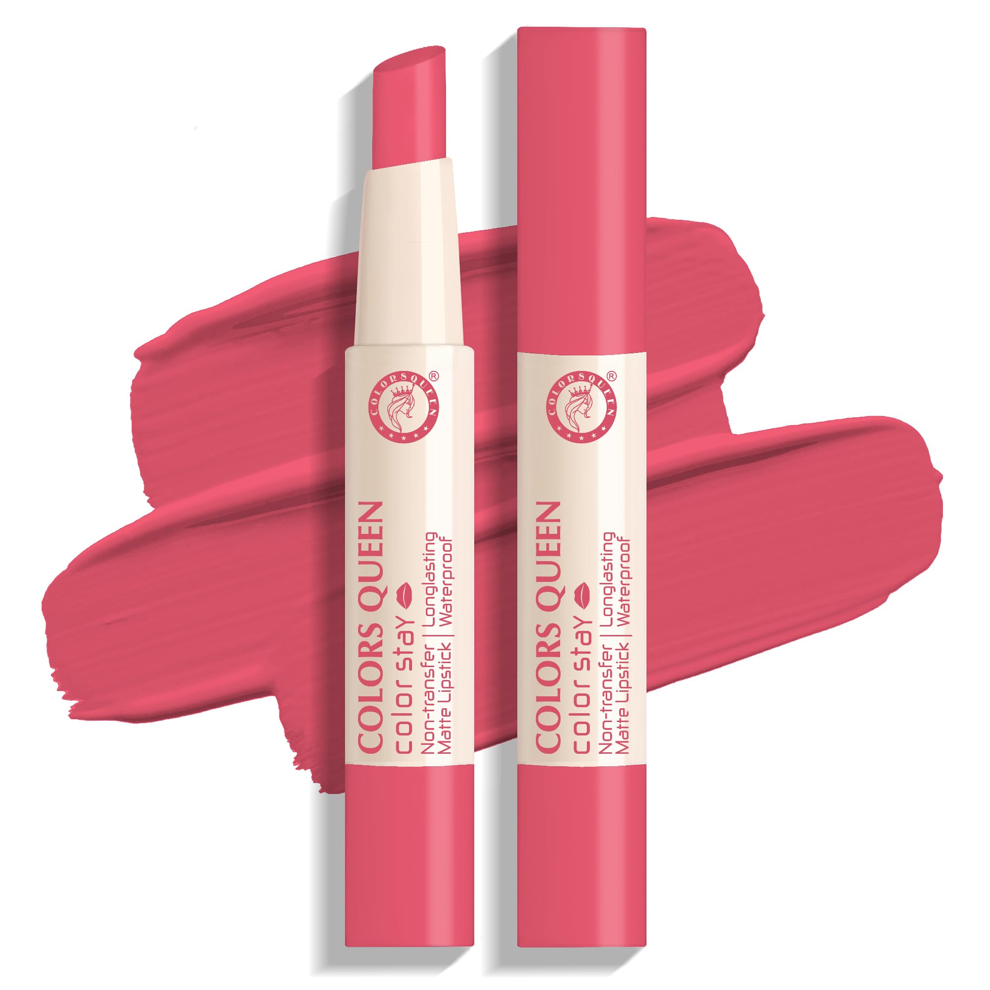 COLORS QUEEN Matte Lipstick - Baby Pink Long Lasting Lip Makeup | Perfect for Everyday Wear & Special Occasions