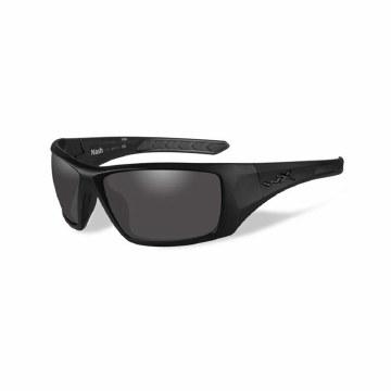 Nash Grey Matte Black Frame Grey Lens Sunglasses - Polarized UV Protection for Men & Women - Perfect for Driving, Running, and Outdoor Activities