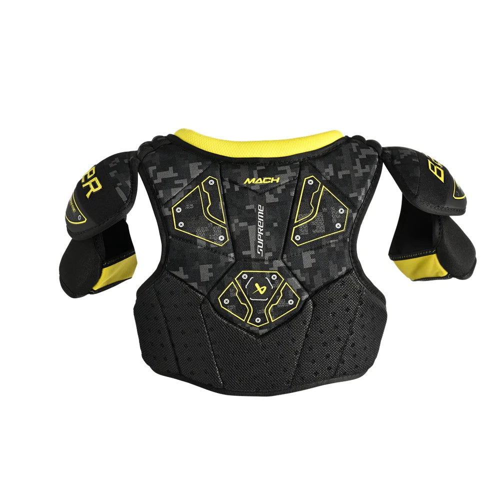 Bauer Supreme Mach Youth Hockey Shoulder Pads - Lightweight Protective Gear for Ice Hockey Players - Perfect for Youth Training & Games
