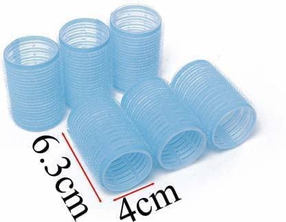 GLAN 6 Pcs Self-Grip Hair Rollers for Women & Girls - Salon Quality Styling Curlers in Multicolor | Perfect for Home Use, Salon Styling & DIY Hair Care