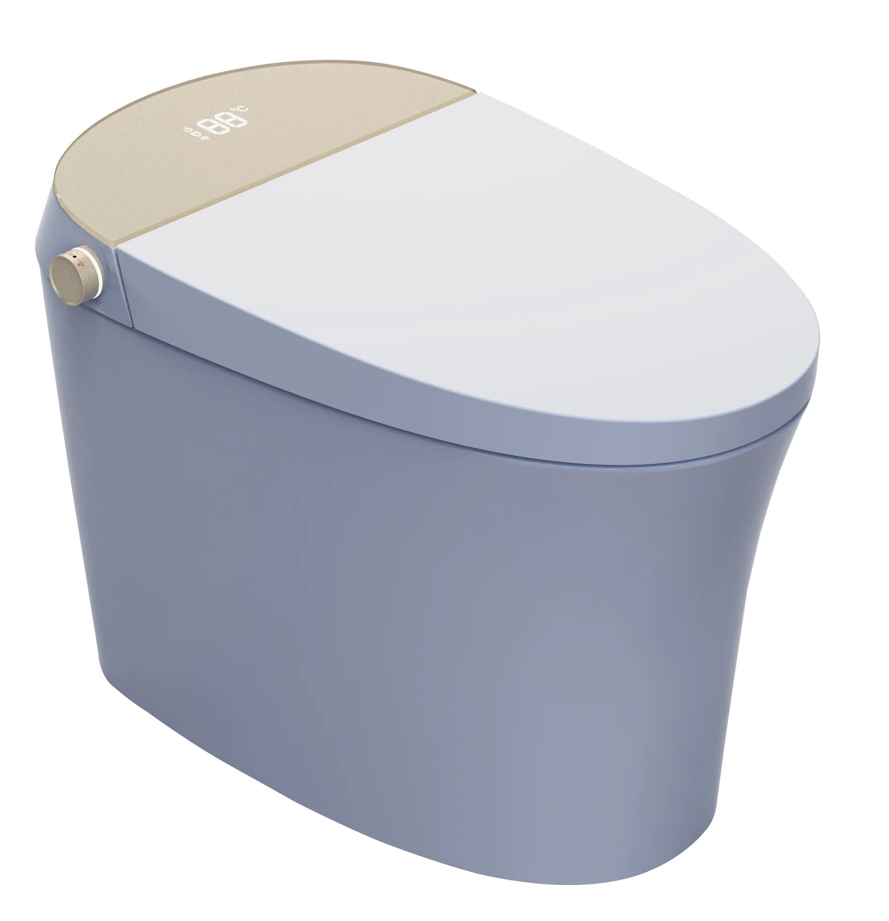 Aquaflo Smart Toilet with Built-In Bidet - All-in-One Modern Toilet with Self-Cleaning, Heated Seat & Water Saving Features - Perfect for Luxury Bathrooms & Smart Homes
