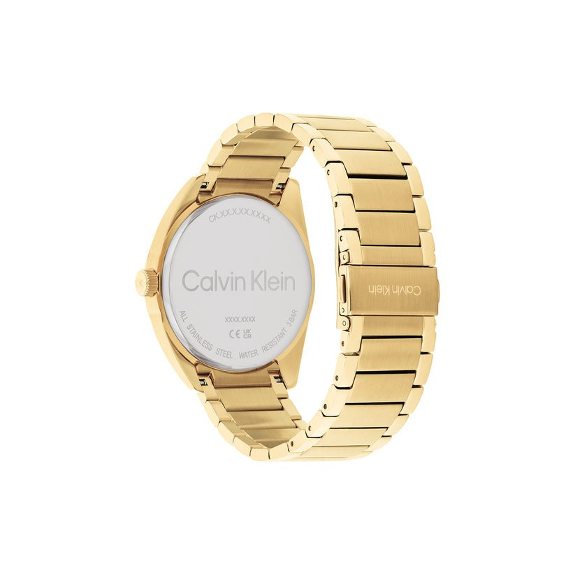 Calvin Klein Progress Gold Plated Steel Watch 25200447 - Luxury Men's & Women's Timepiece for Business, Casual & Formal Occasions
