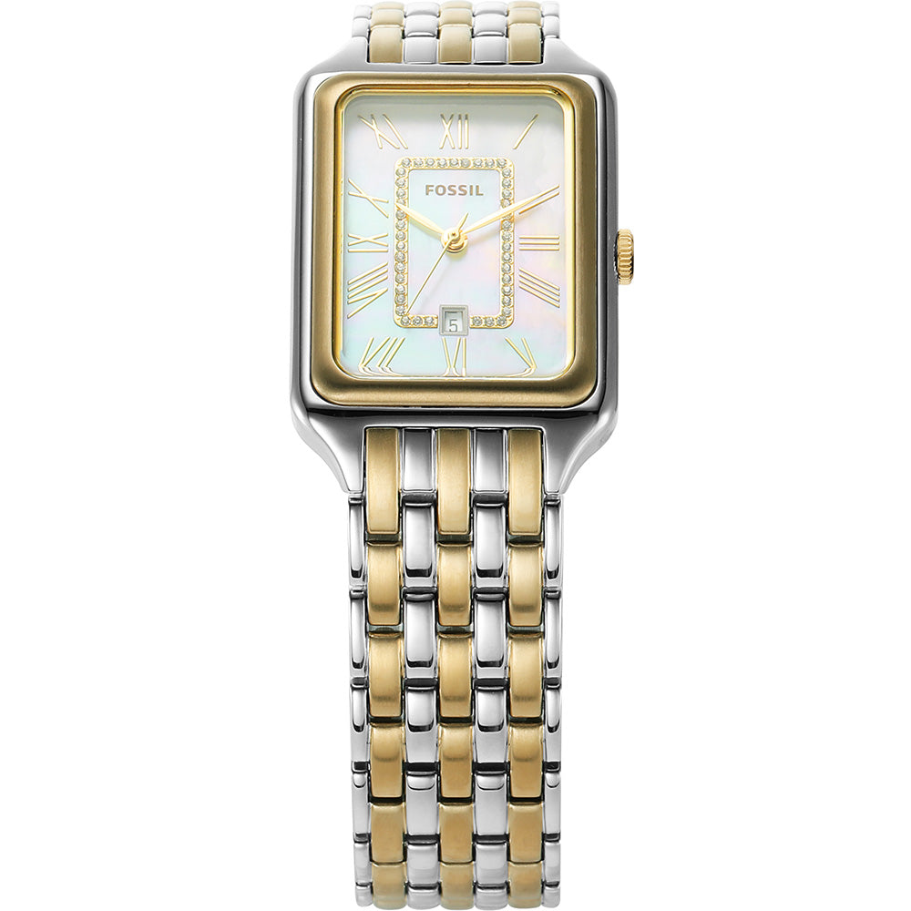 Fossil Raquel ES5305 Women's Stainless Steel Watch - Elegant Analog Quartz Timepiece for Casual & Office Wear